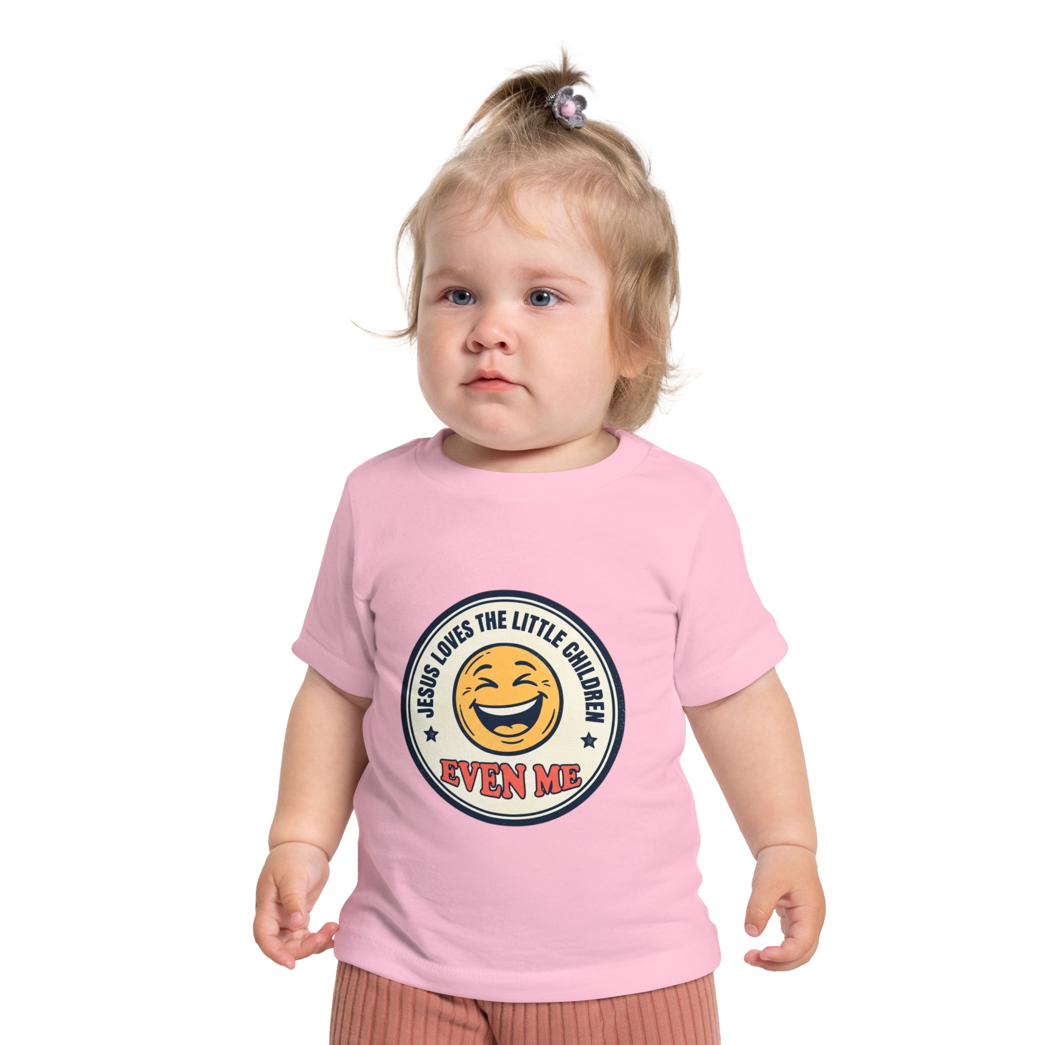 Baby T-Shirt - "Jesus Loves the Little Children Even Me" Smile Graphic
