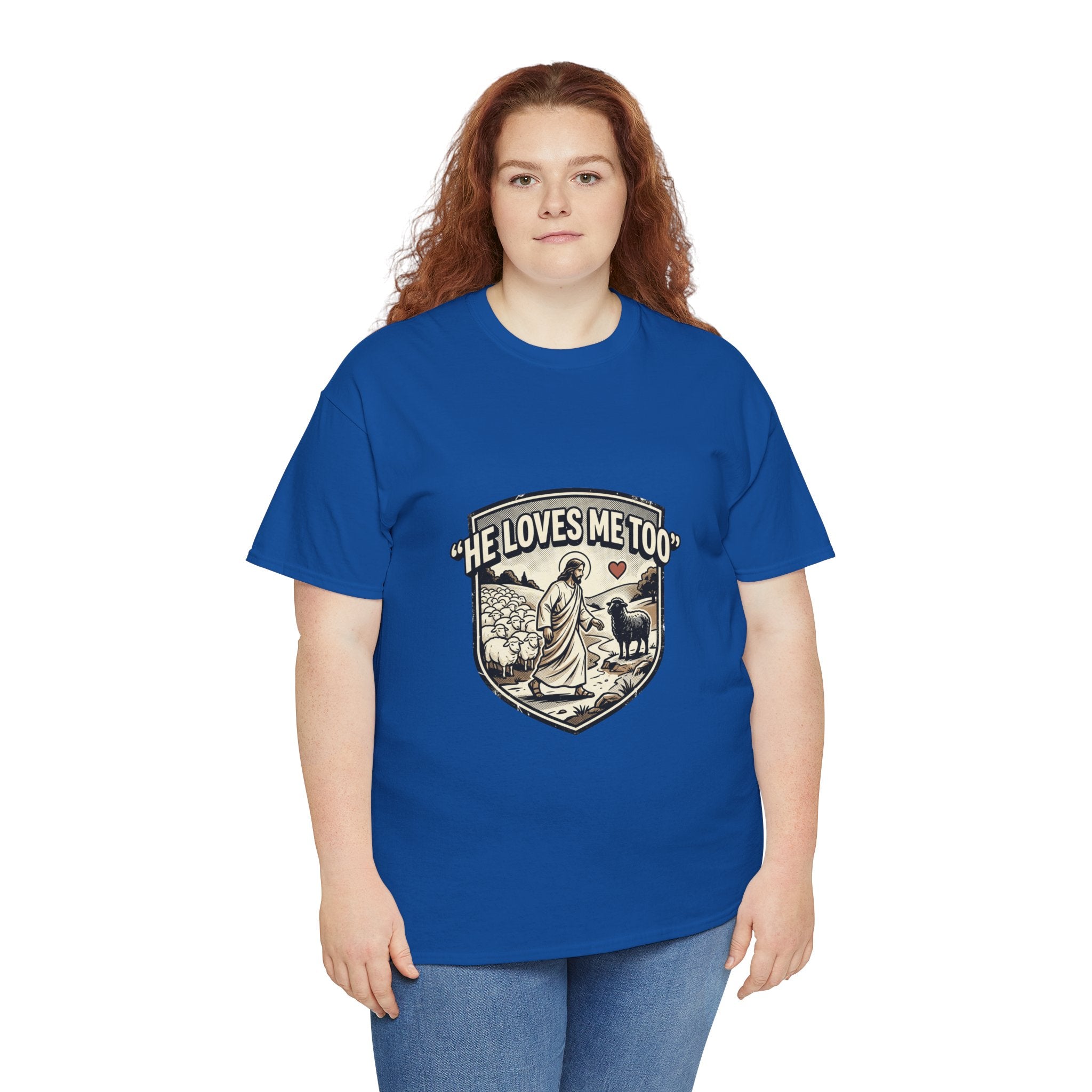 He Loves Me Too T-Shirt — Christian Shepherd & Lamb Faith Tee