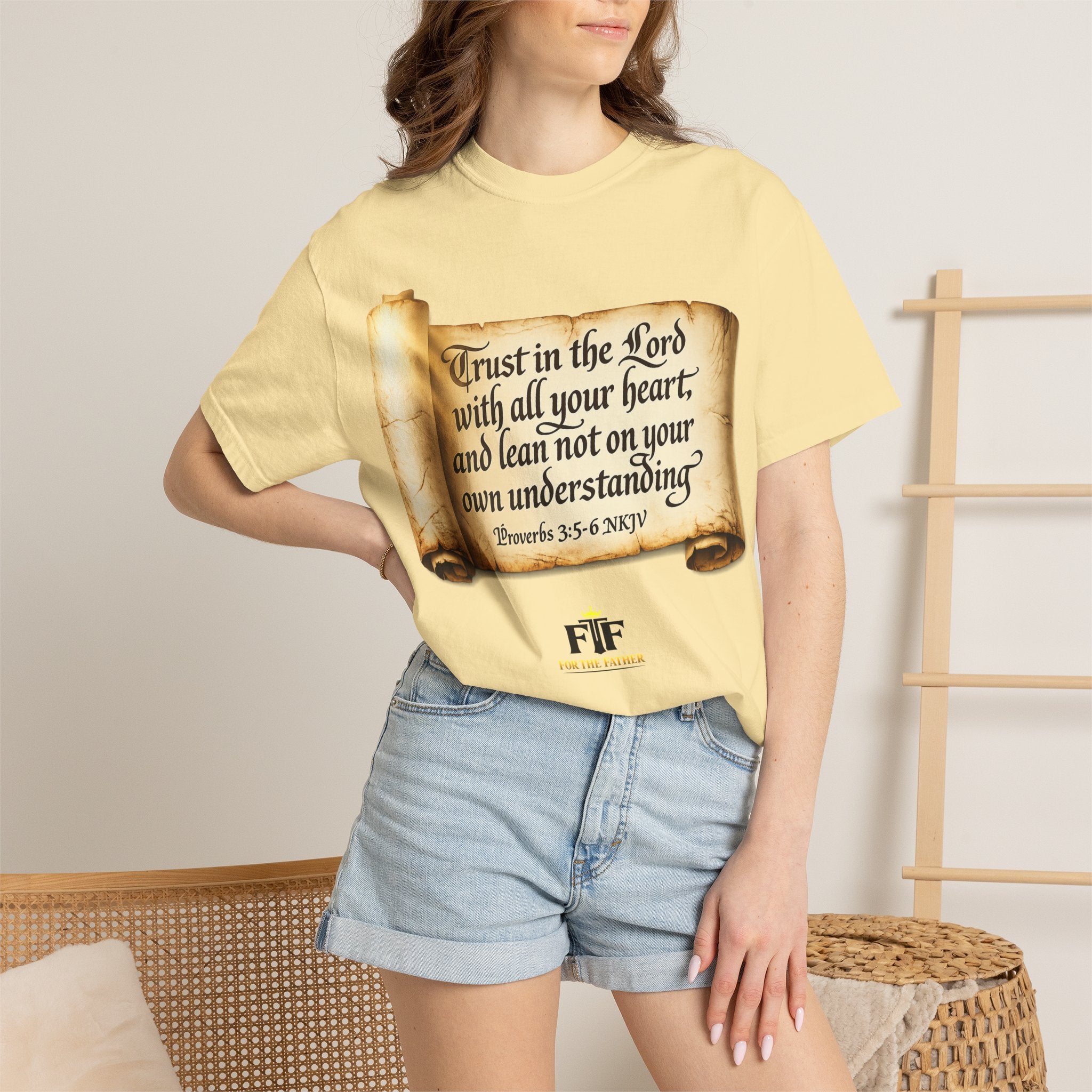 FTF - "Trust In The Lord" Proverbs 3:5 Scroll  - T-shirt