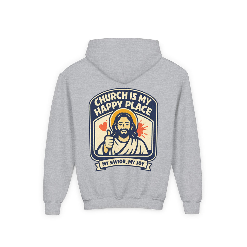 FTF - "Church Is My Happy Place" HTU - Youth Hoodie