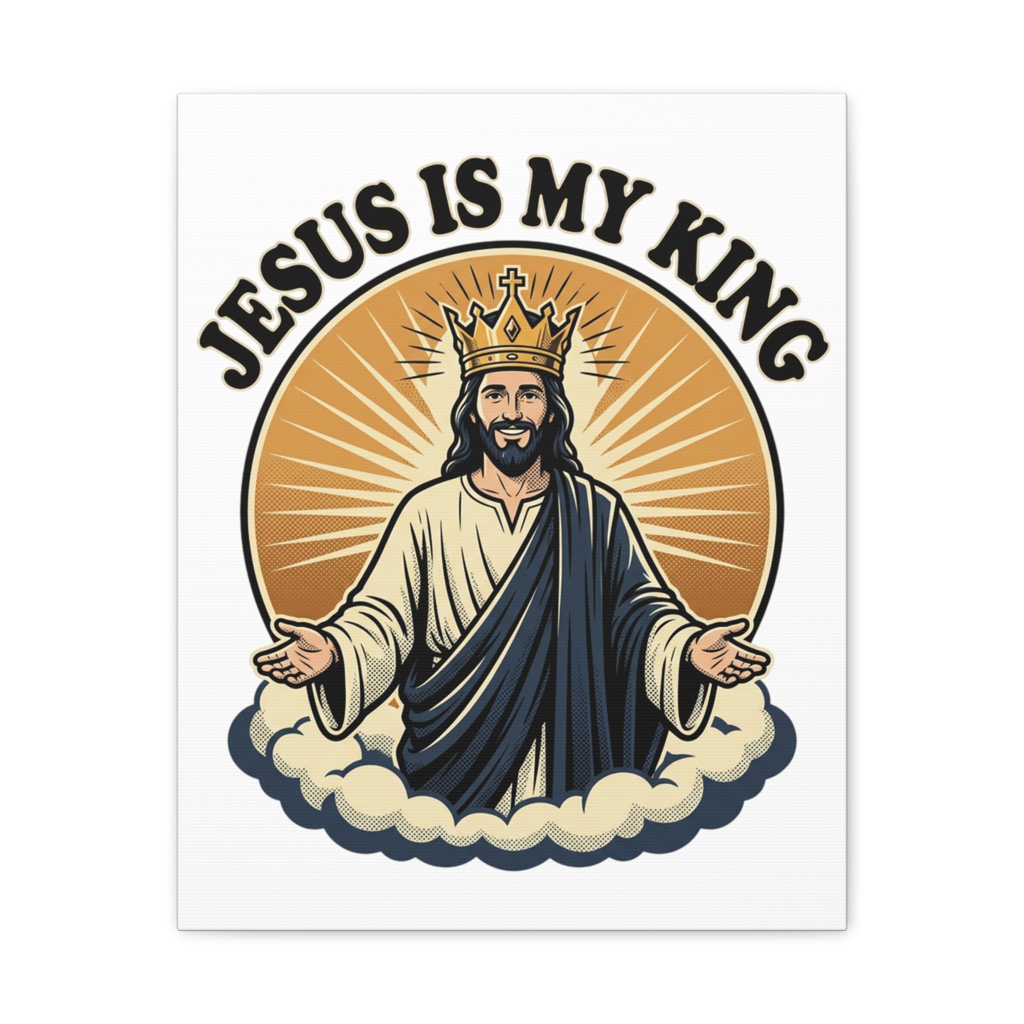 Jesus Is My King Canvas (Multiple Sizing Options Available)