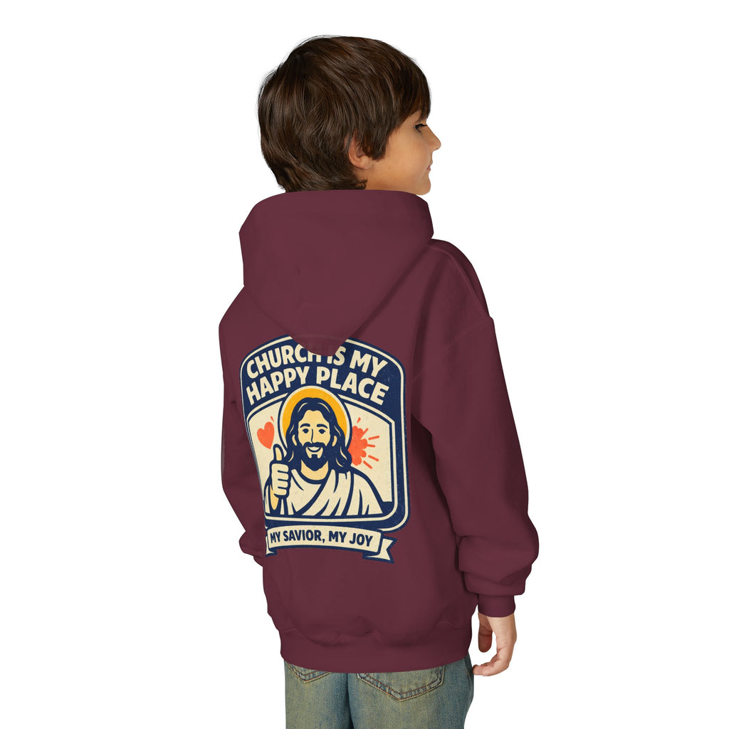 FTF - "Church Is My Happy Place" HTU - Youth Hoodie