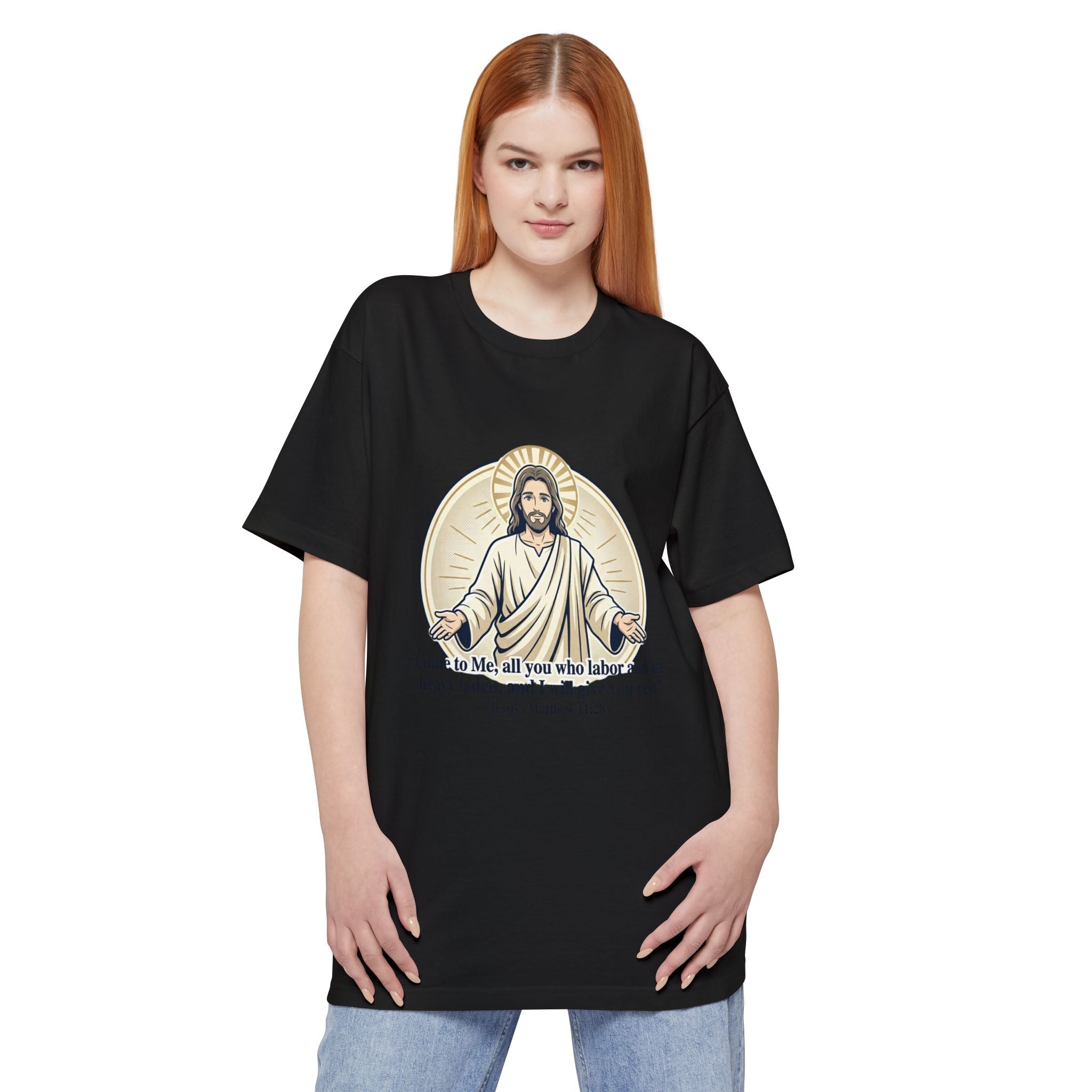 Jesus – Matthew 11:28 (Big & Tall) Christian Faith Tee