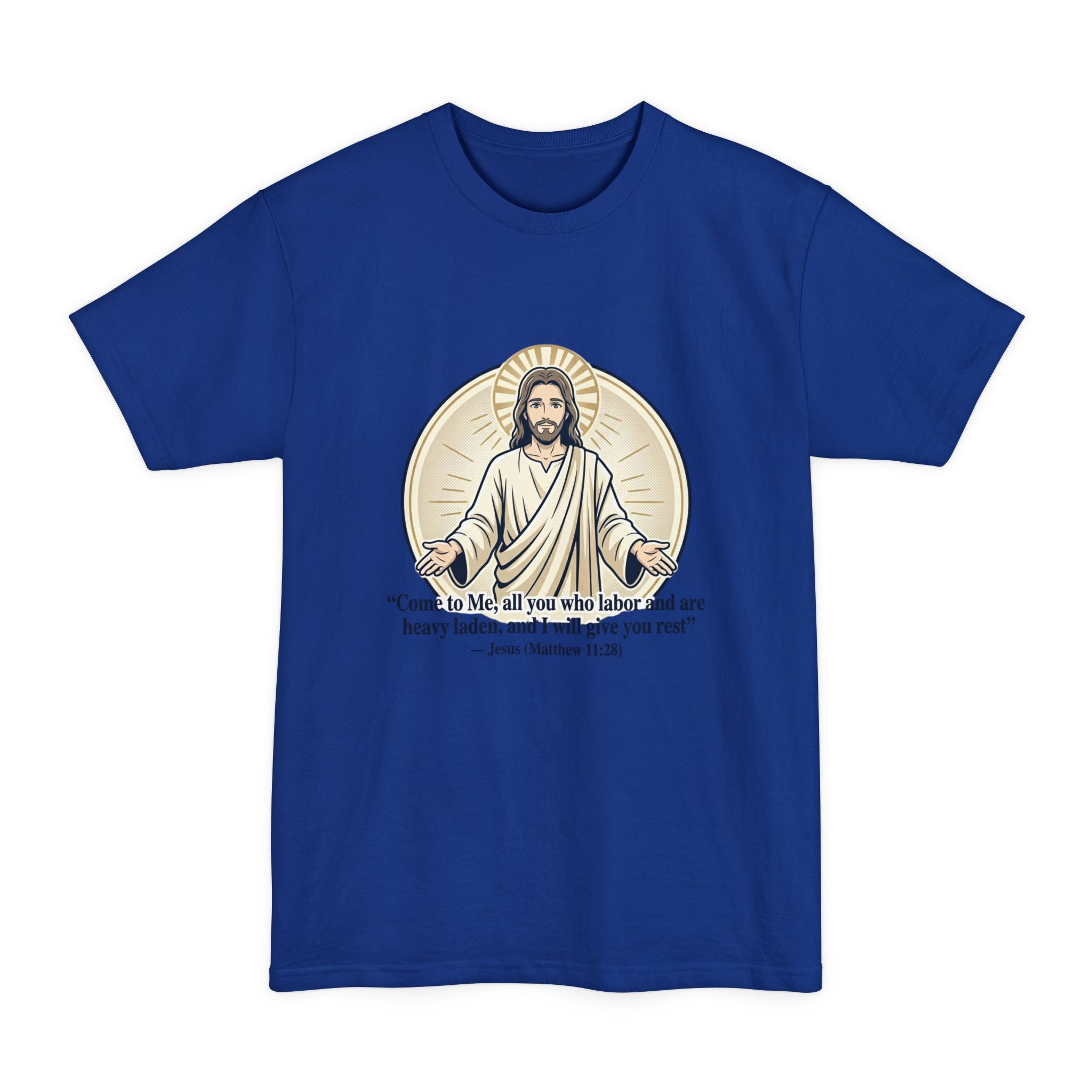 Jesus – Matthew 11:28 (Big & Tall) Christian Faith Tee