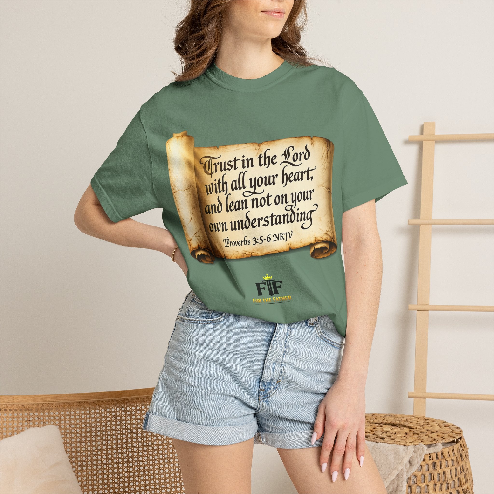 FTF - "Trust In The Lord" Proverbs 3:5 Scroll  - T-shirt