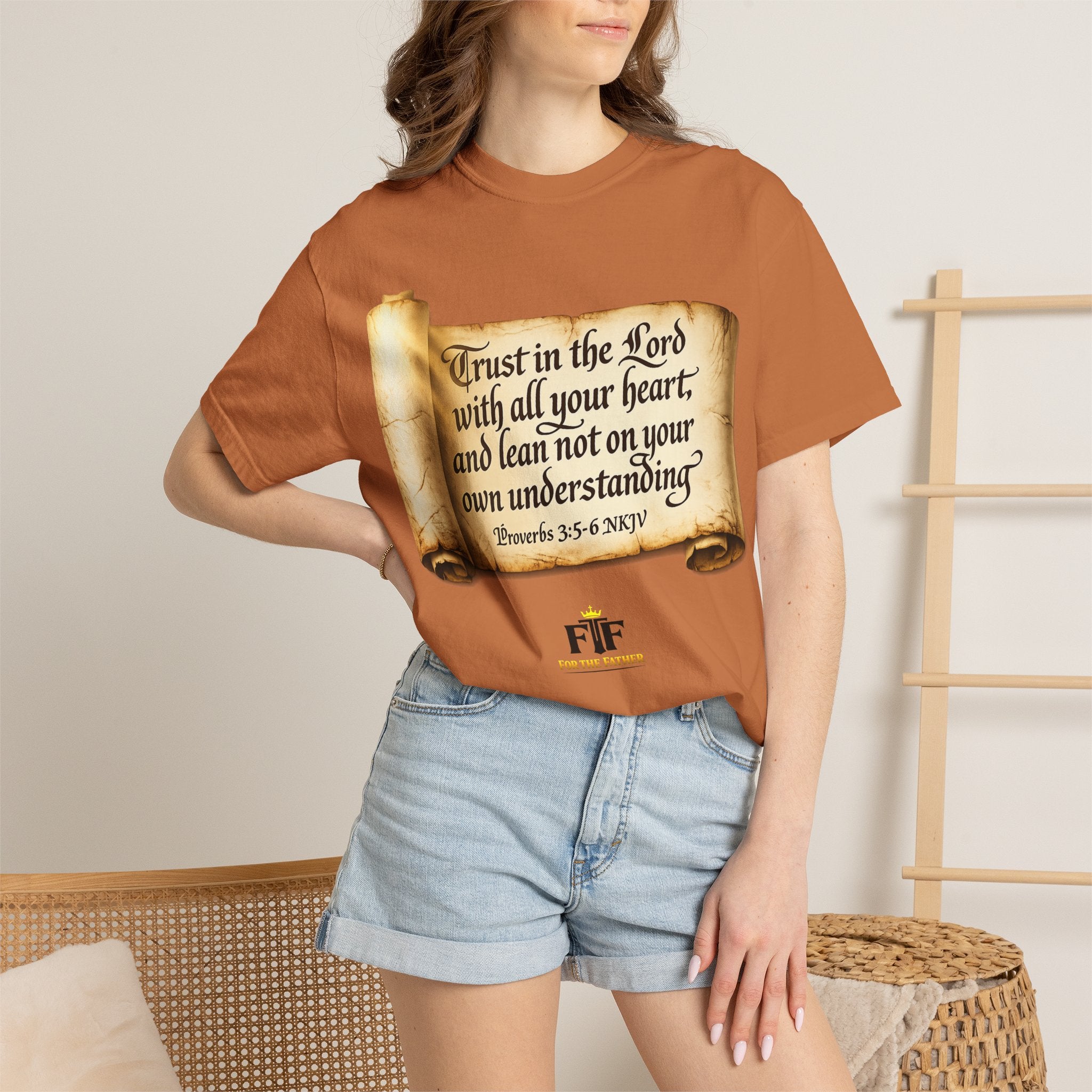 FTF - "Trust In The Lord" Proverbs 3:5 Scroll  - T-shirt
