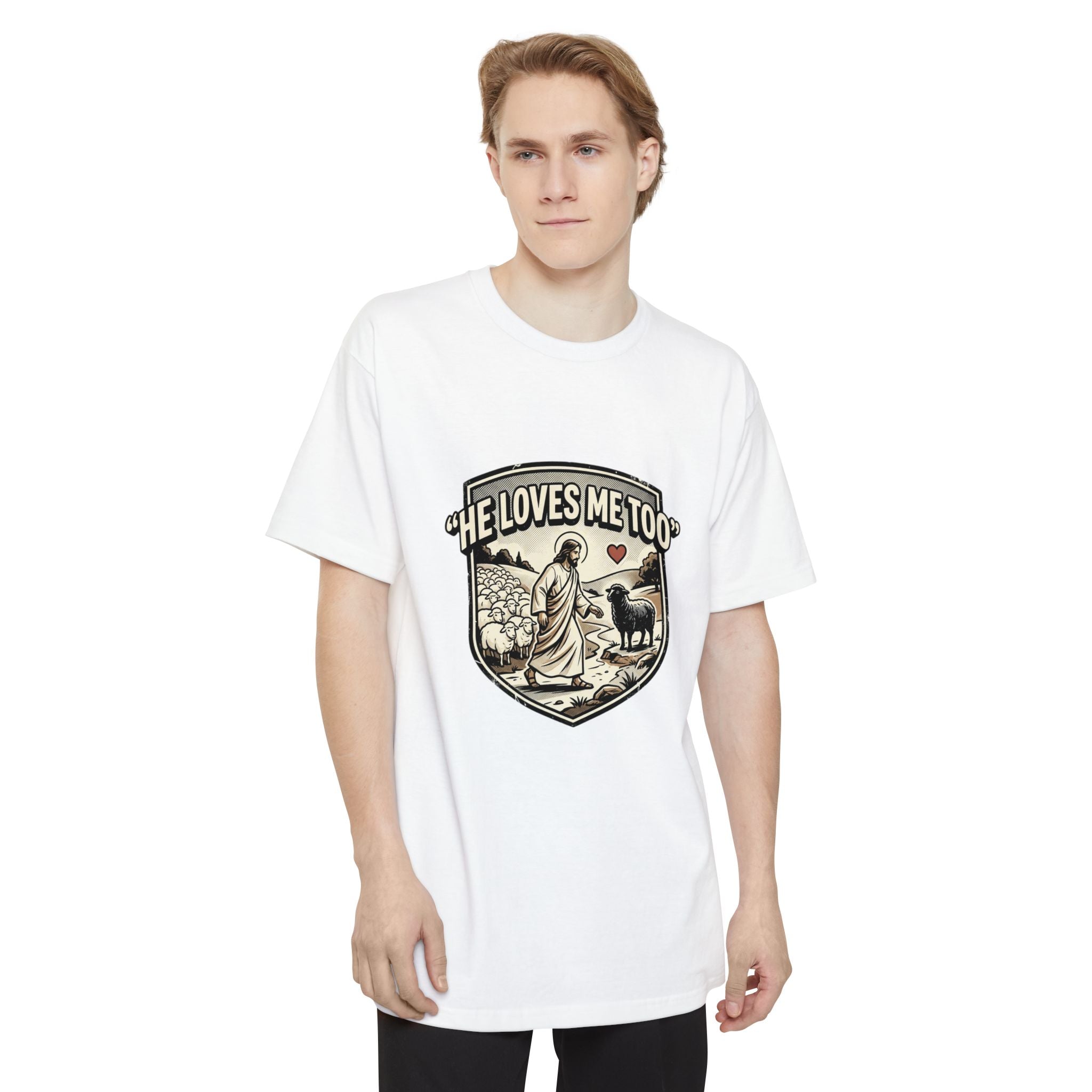 He Loves Me Too T-Shirt – Christian Jesus Shepherd Graphic Tee