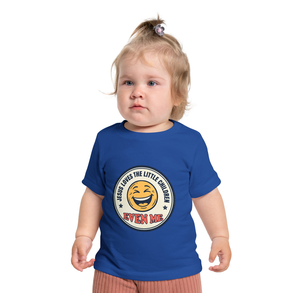Baby T-Shirt - "Jesus Loves the Little Children Even Me" Smile Graphic