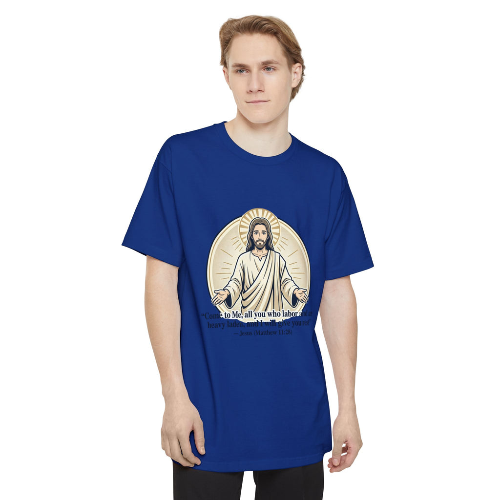 Jesus – Matthew 11:28 (Big & Tall) Christian Faith Tee