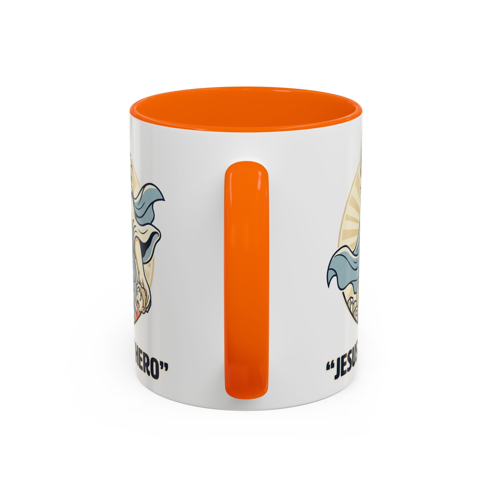 Jesus is my Hero - Accent Coffee Mug (11, 15oz)