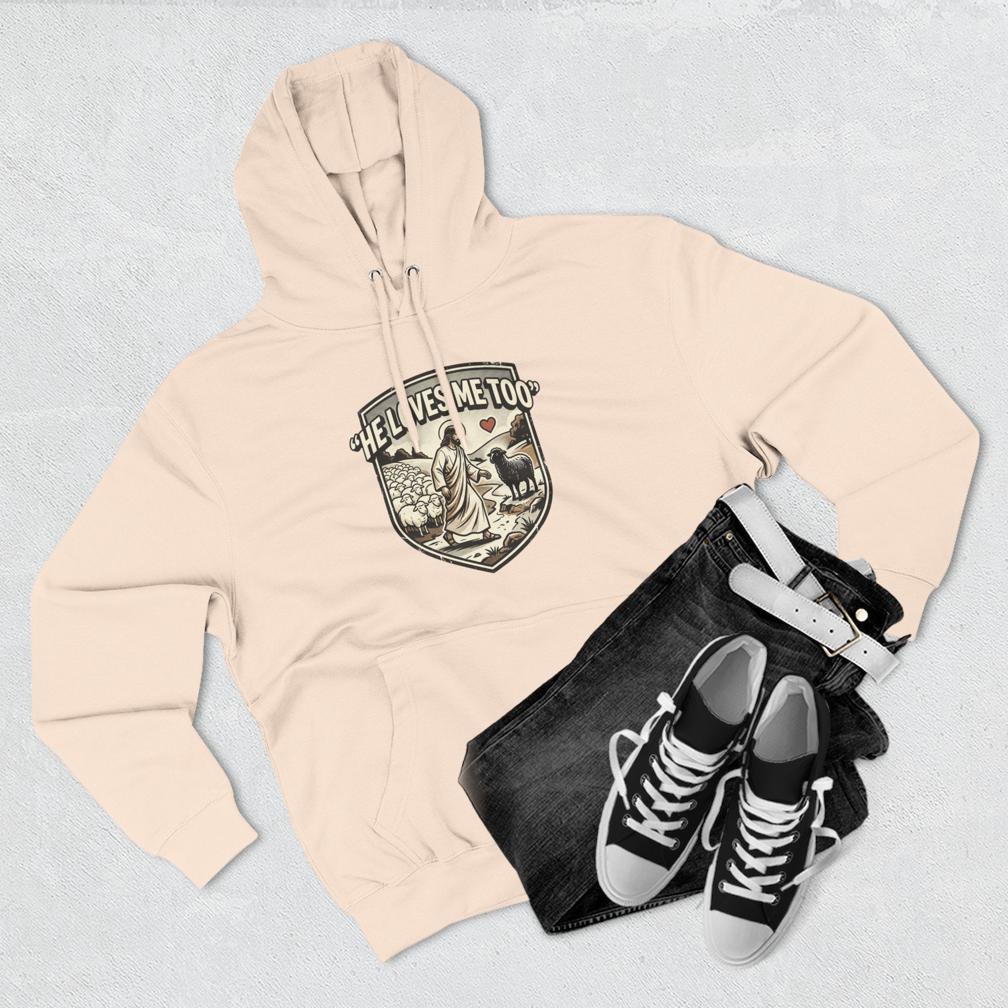 'He Loves Me Too' - Lonely Sheep Hoodie