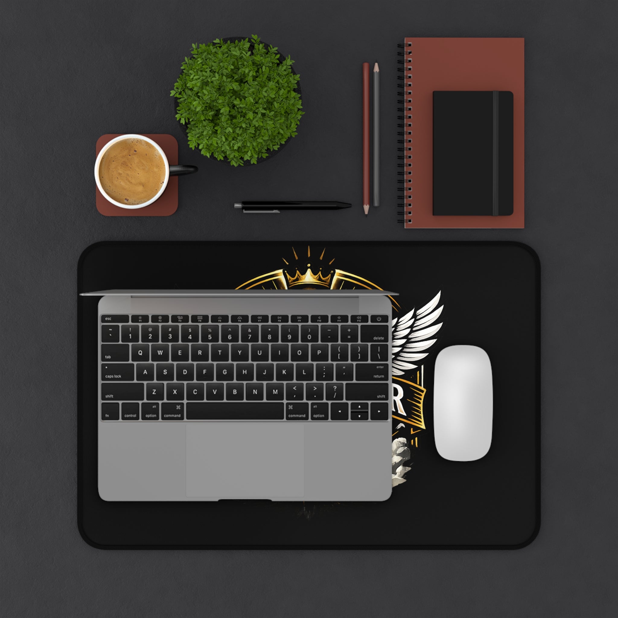For The Father FTF Christian Desk Mat — Religious Cross Gaming Desk Pad