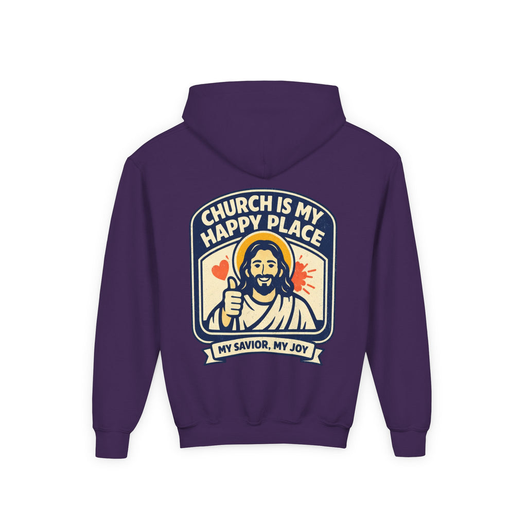 FTF - "Church Is My Happy Place" HTU - Youth Hoodie