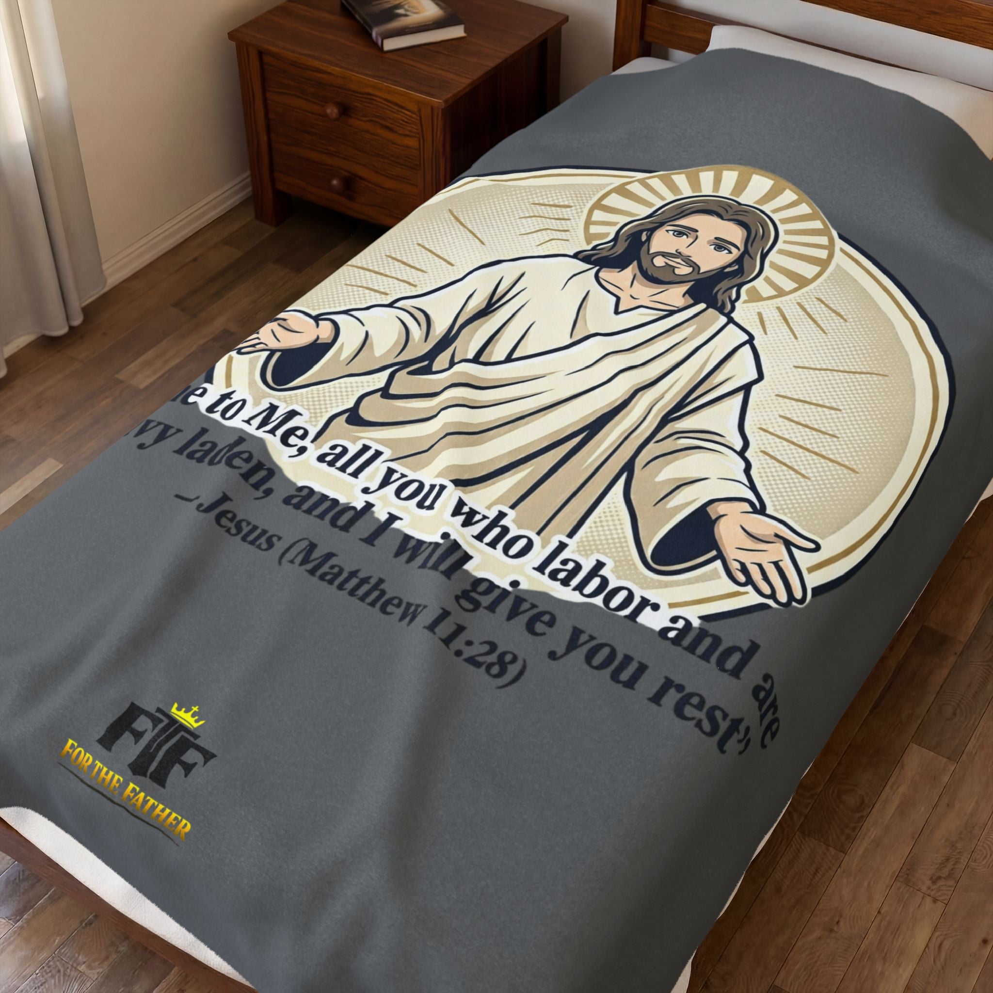 FTF - "Come to Me" Matthew 11:28 JH - Throw Blanket