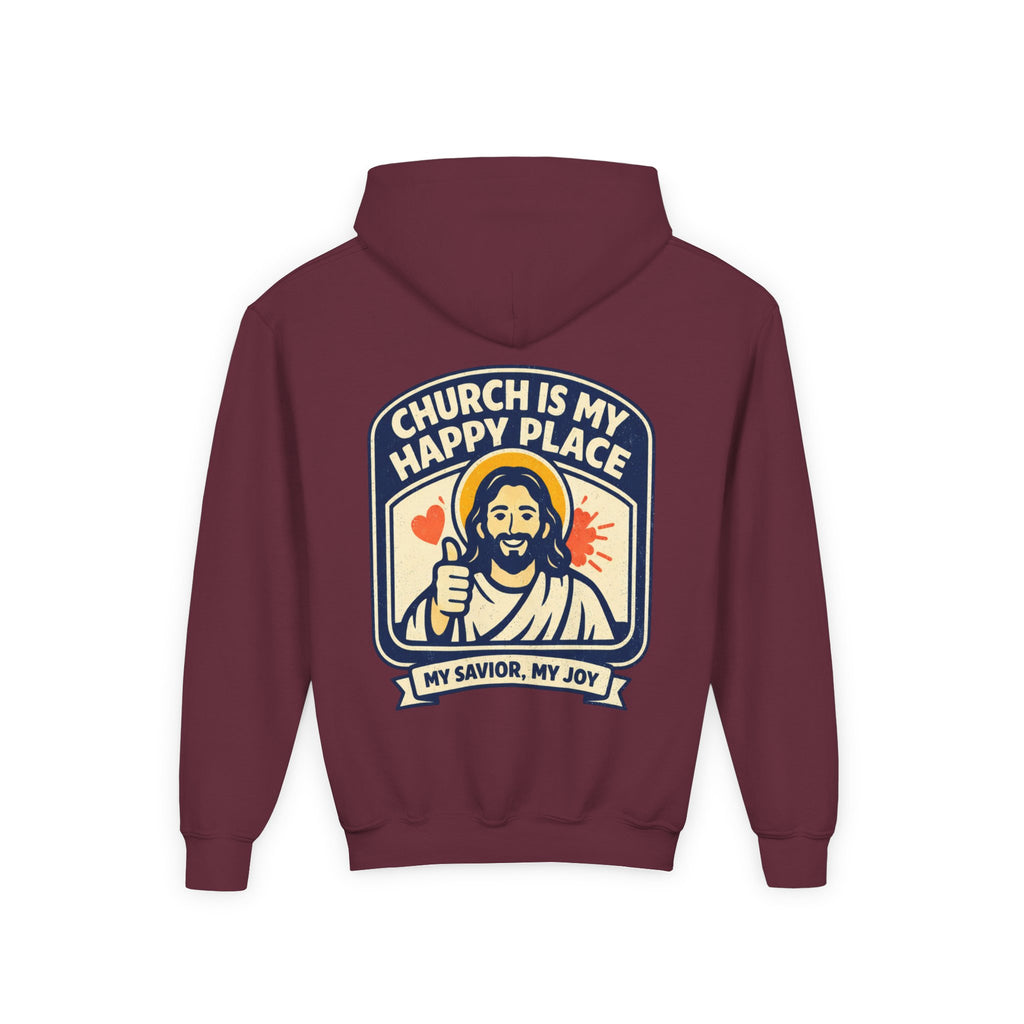 FTF - "Church Is My Happy Place" HTU - Youth Hoodie