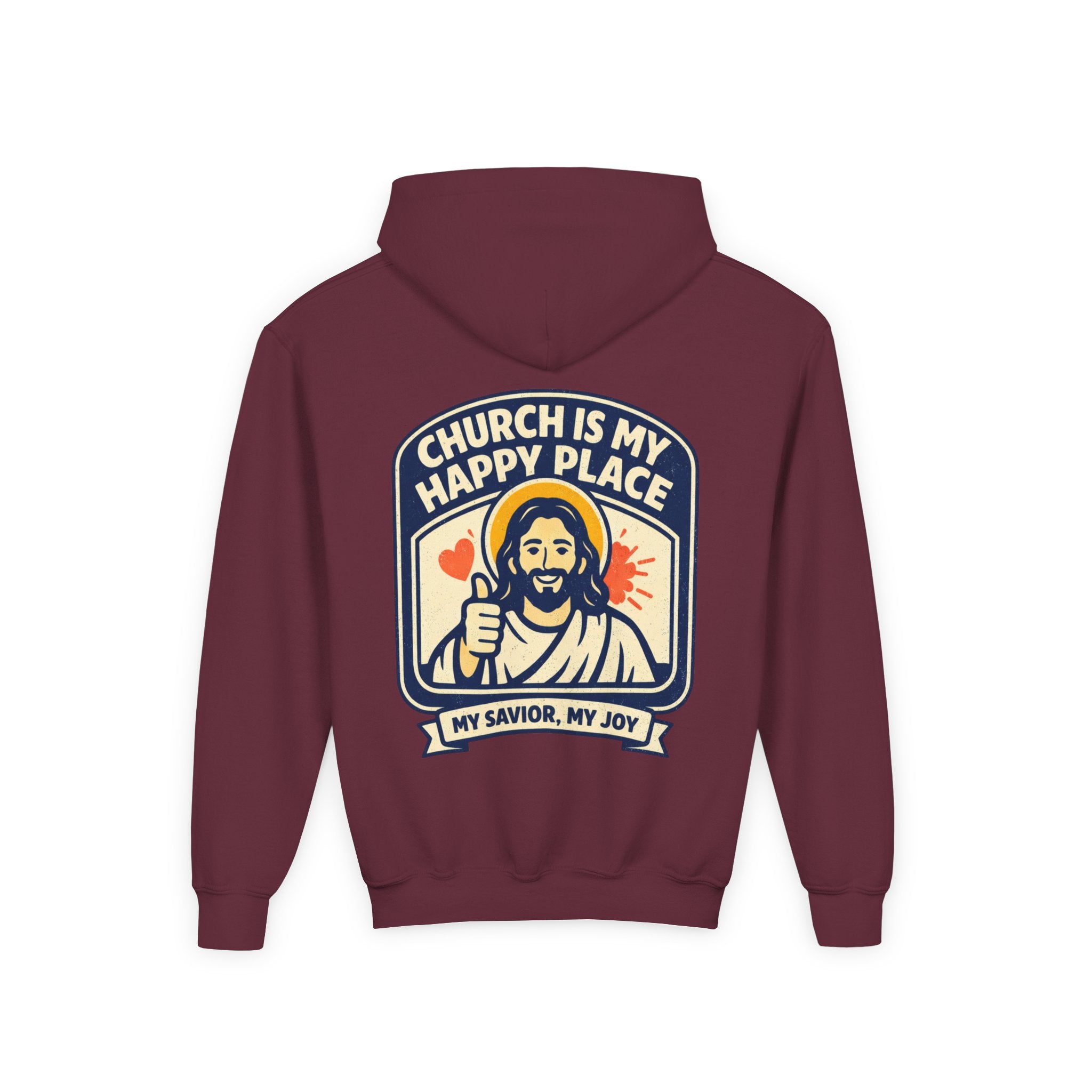 FTF - "Church Is My Happy Place" HTU - Youth Hoodie