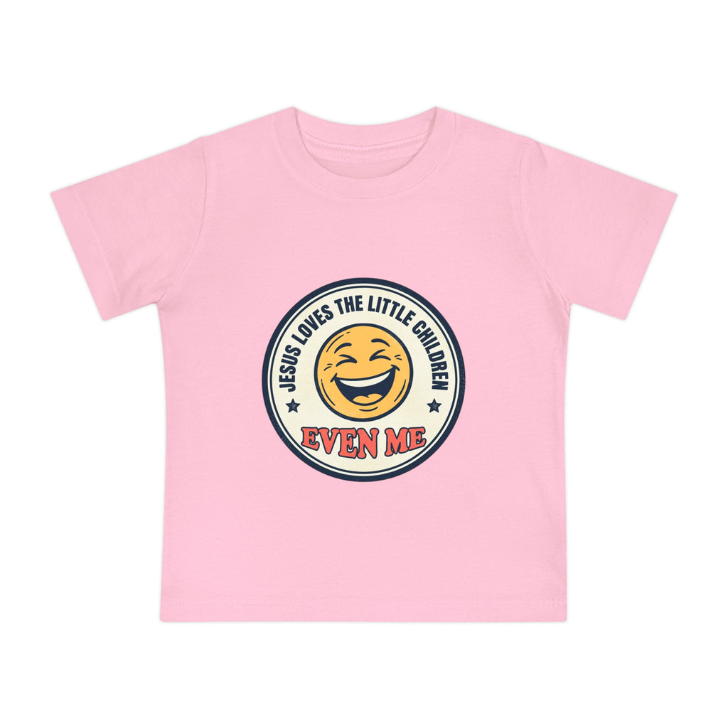 Baby T-Shirt - "Jesus Loves the Little Children Even Me" Smile Graphic