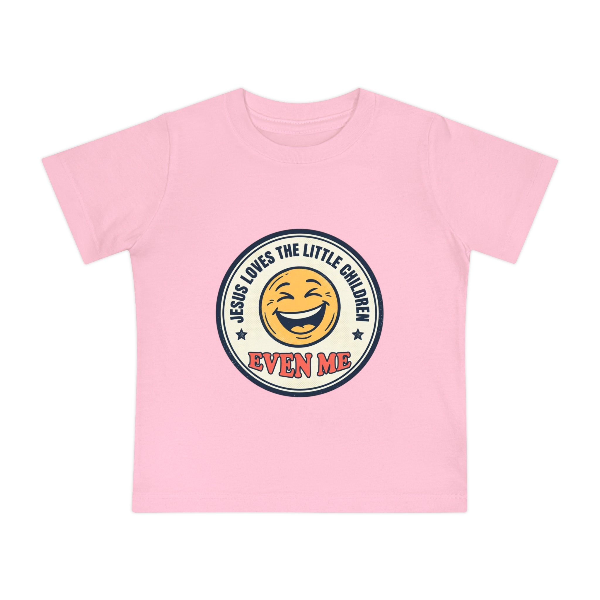 Baby T-Shirt - "Jesus Loves the Little Children Even Me" Smile Graphic