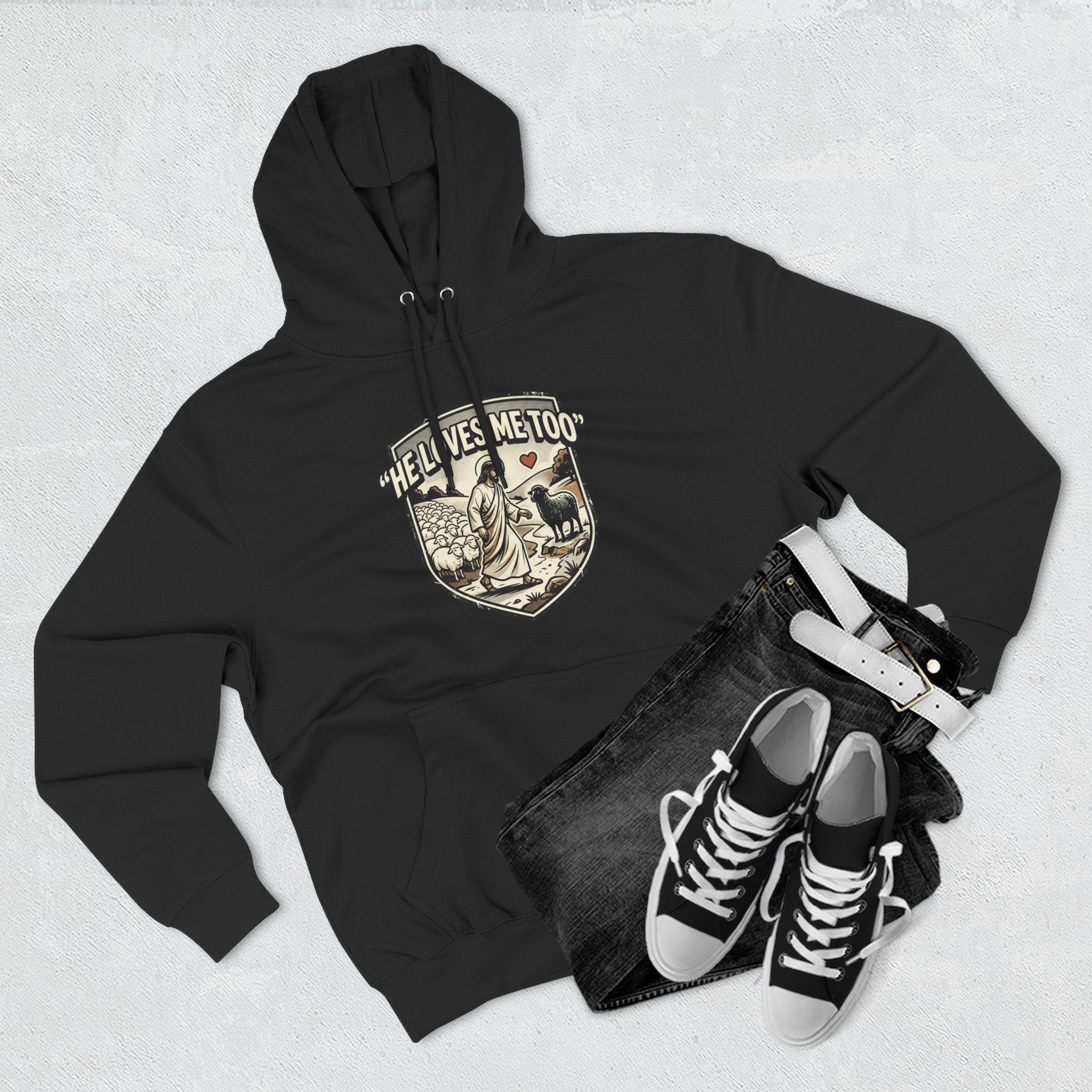 'He Loves Me Too' - Lonely Sheep Hoodie