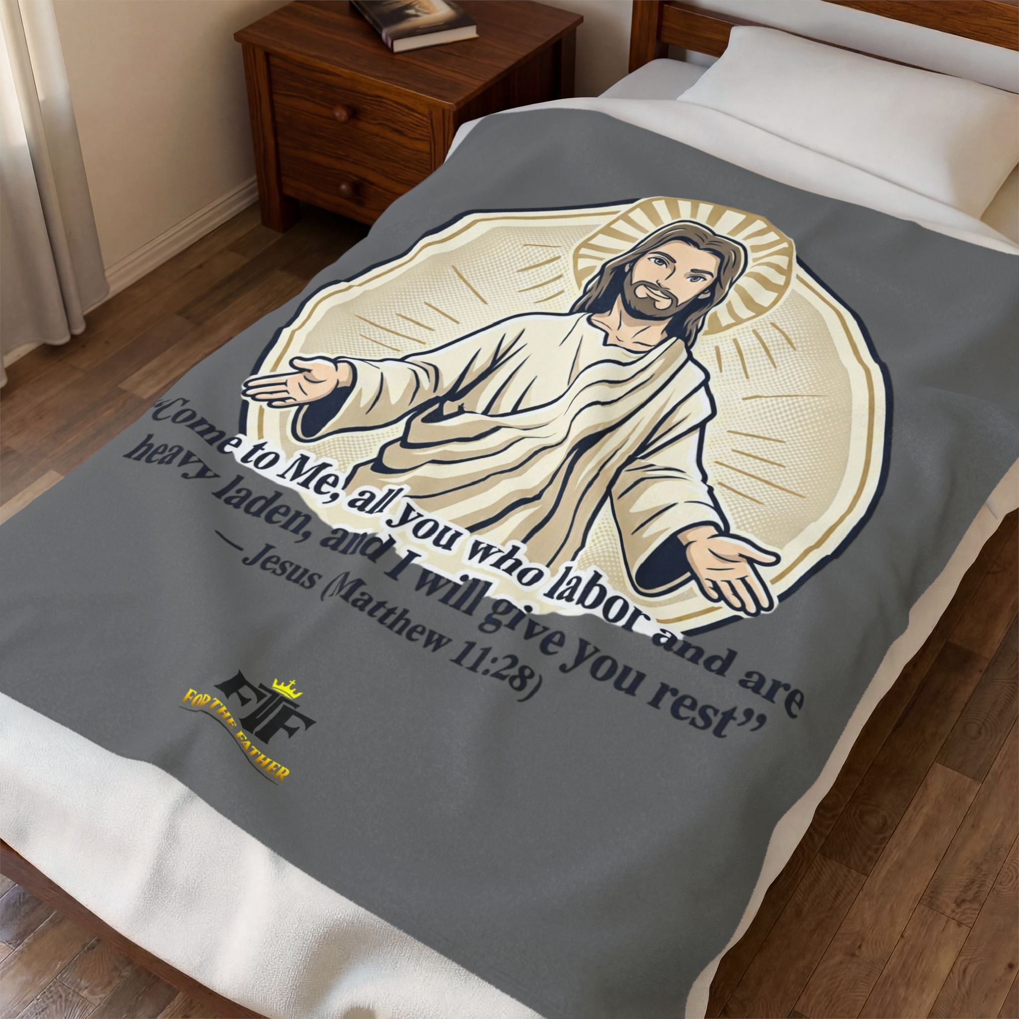 FTF - "Come to Me" Matthew 11:28 JH - Throw Blanket