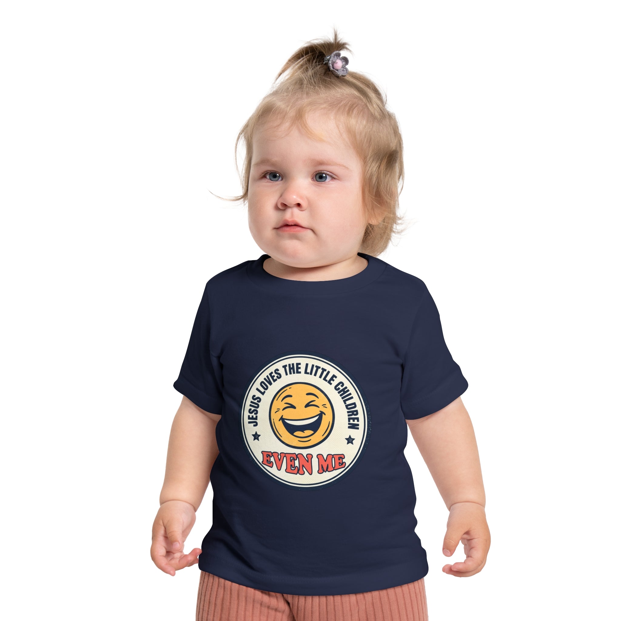 Baby T-Shirt - "Jesus Loves the Little Children Even Me" Smile Graphic
