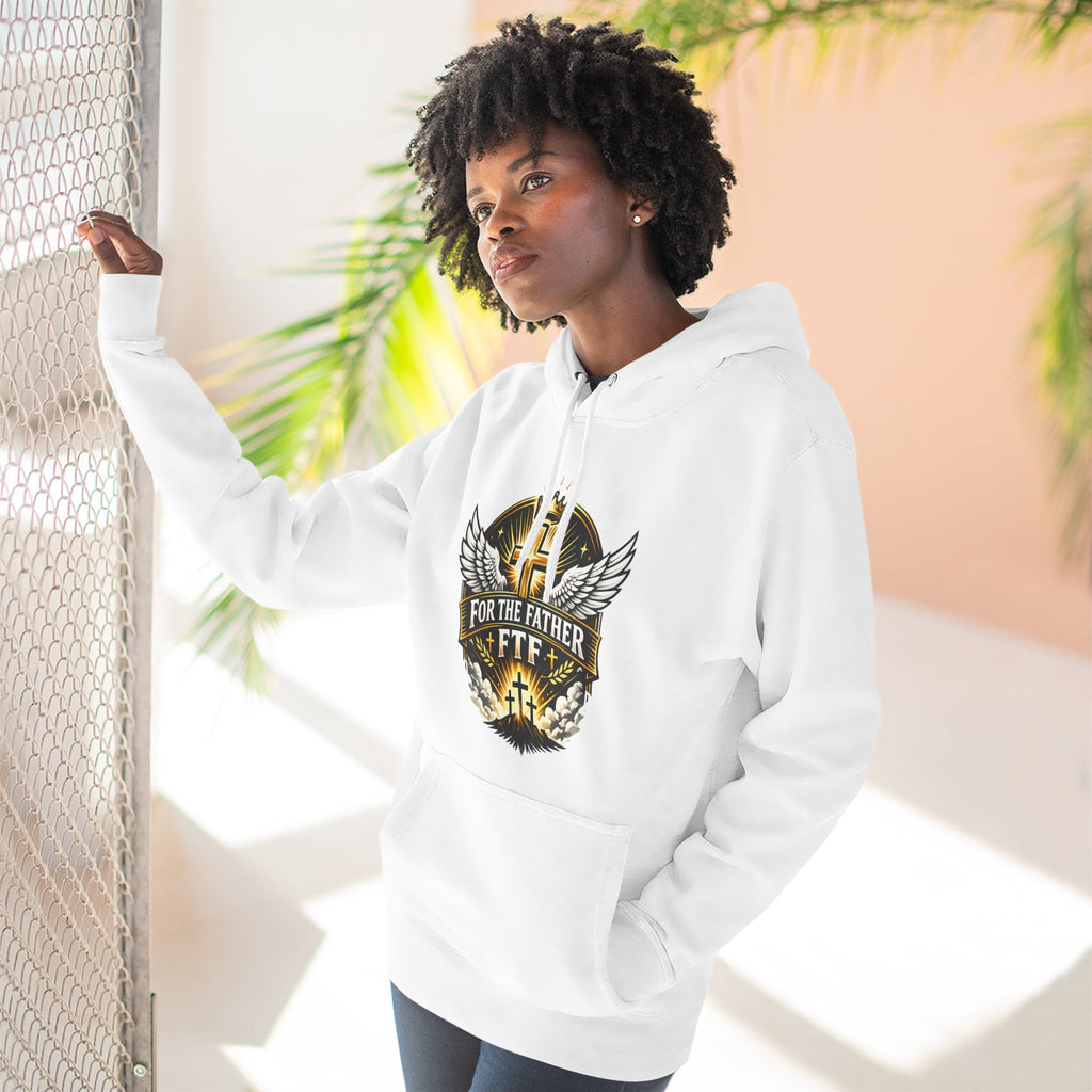 Faith Over Fear Hoodie — "For The Father" Christian Graphic Pullover