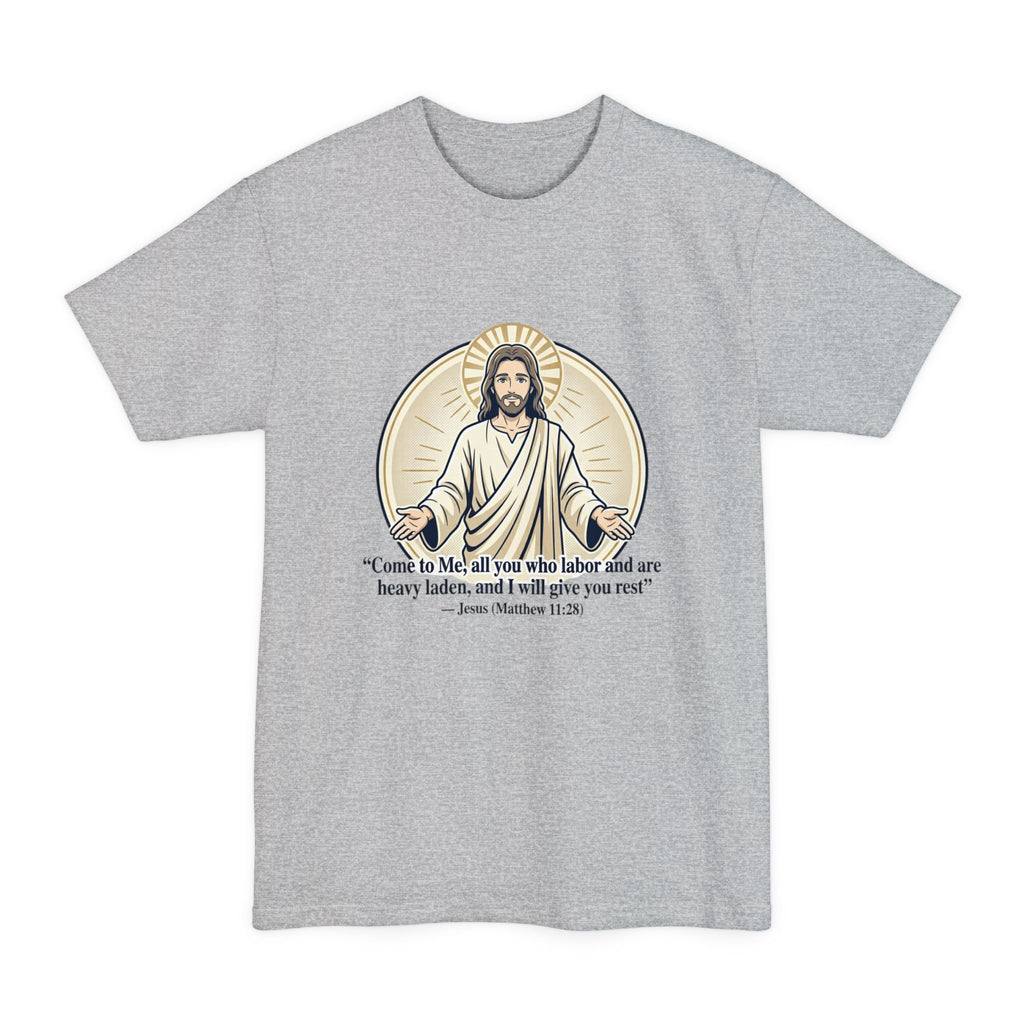 Jesus – Matthew 11:28 (Big & Tall) Christian Faith Tee