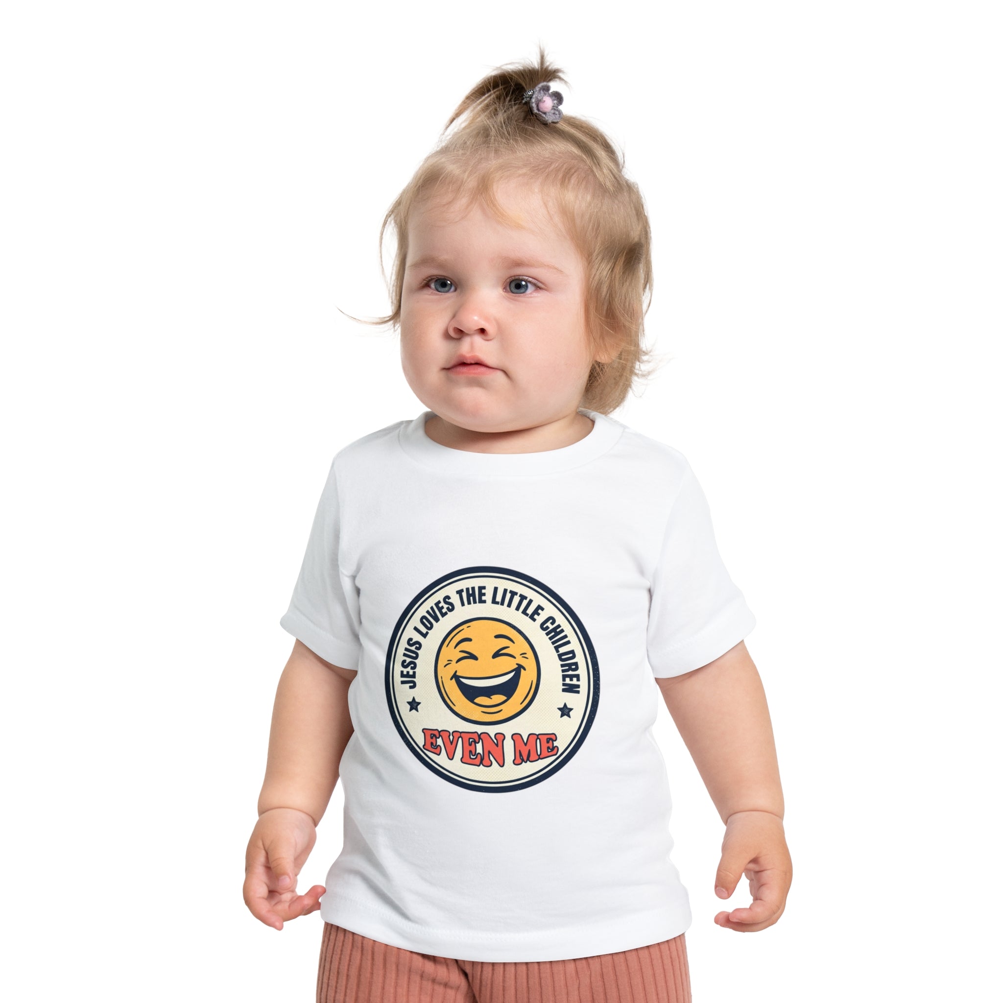Baby T-Shirt - "Jesus Loves the Little Children Even Me" Smile Graphic