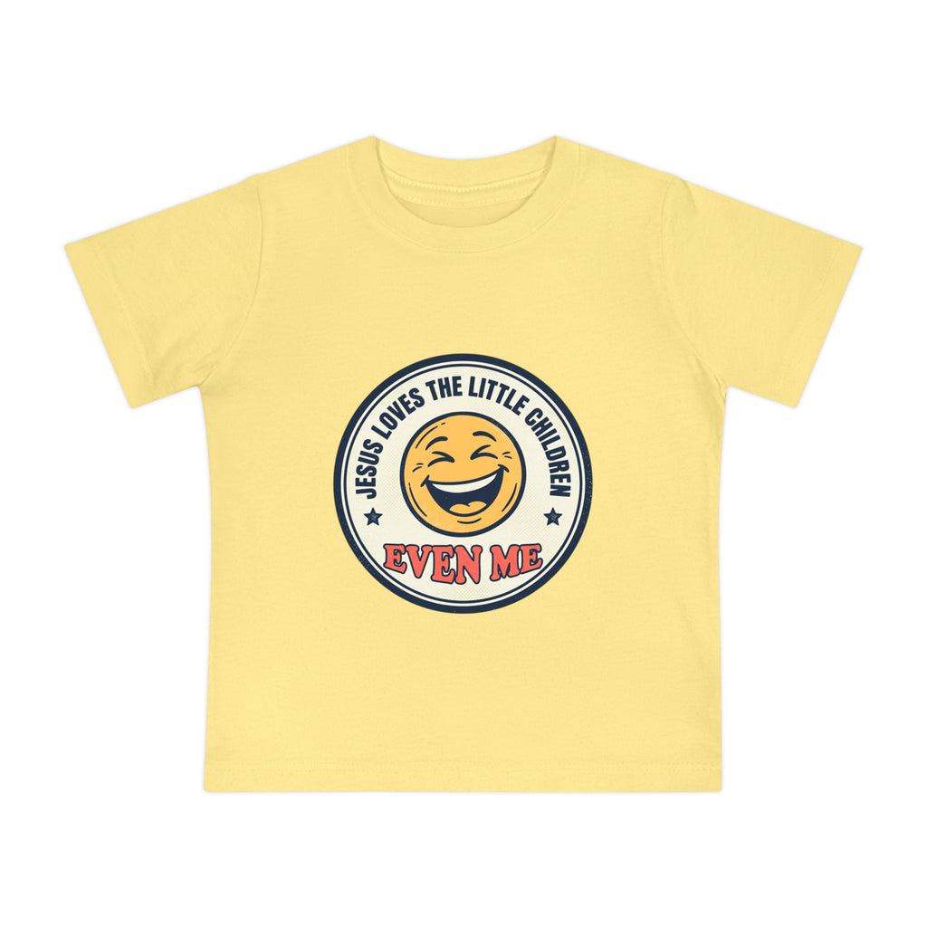 Baby T-Shirt - "Jesus Loves the Little Children Even Me" Smile Graphic