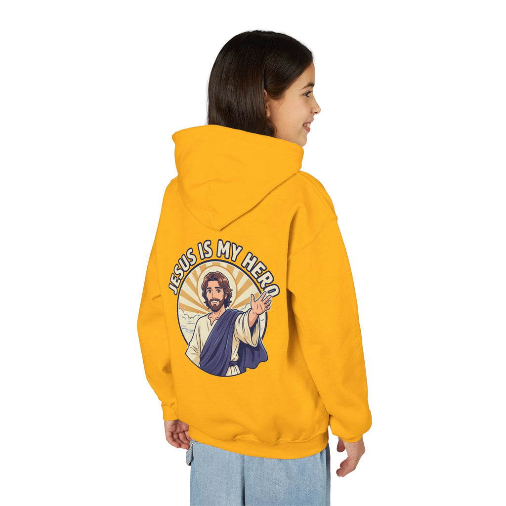 FTF - 'Jesus Is My Hero' Christian Faith Pullover (For The Fathers Logo)