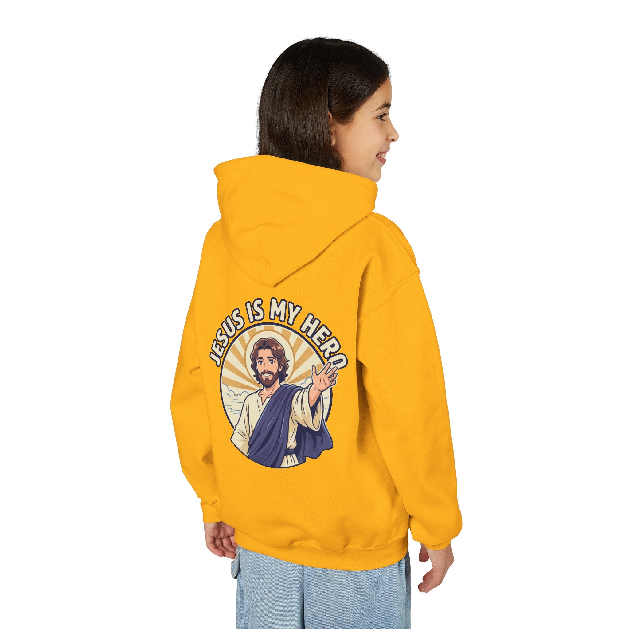 FTF - 'Jesus Is My Hero' Christian Faith Pullover (For The Fathers Logo)