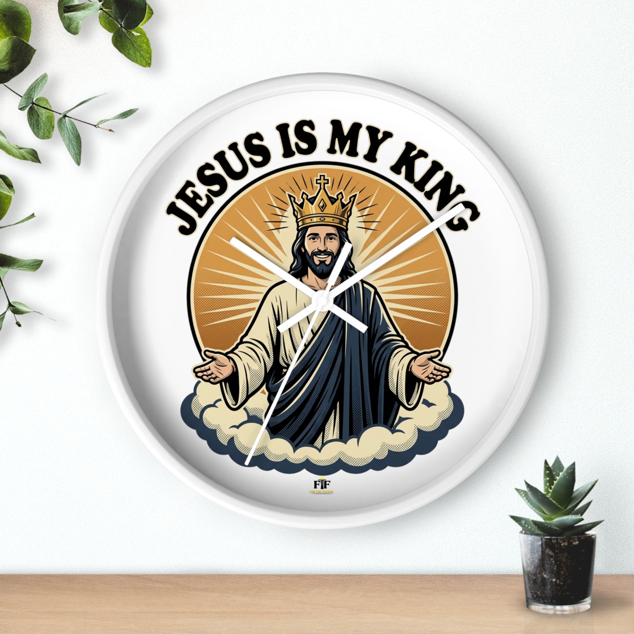 FTF - Jesus Is My King - Wall Clock
