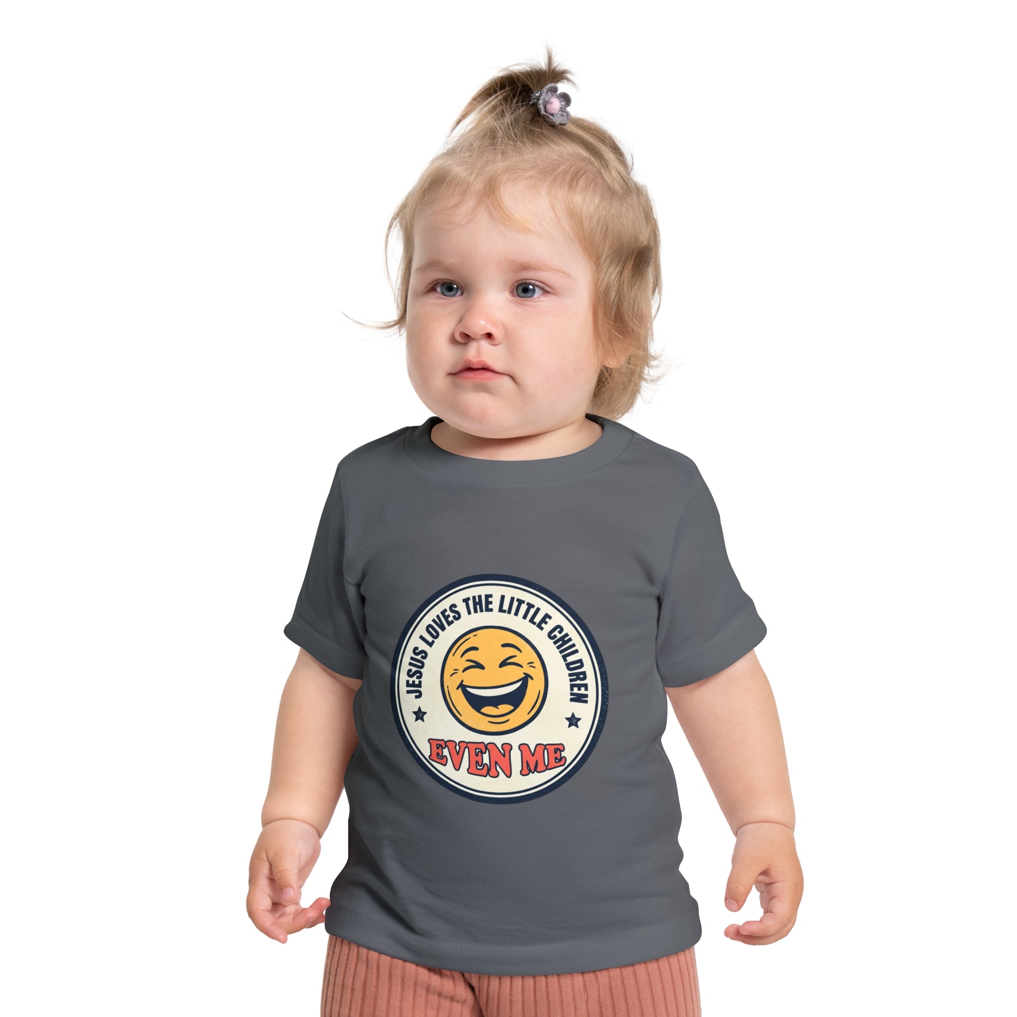 Baby T-Shirt - "Jesus Loves the Little Children Even Me" Smile Graphic