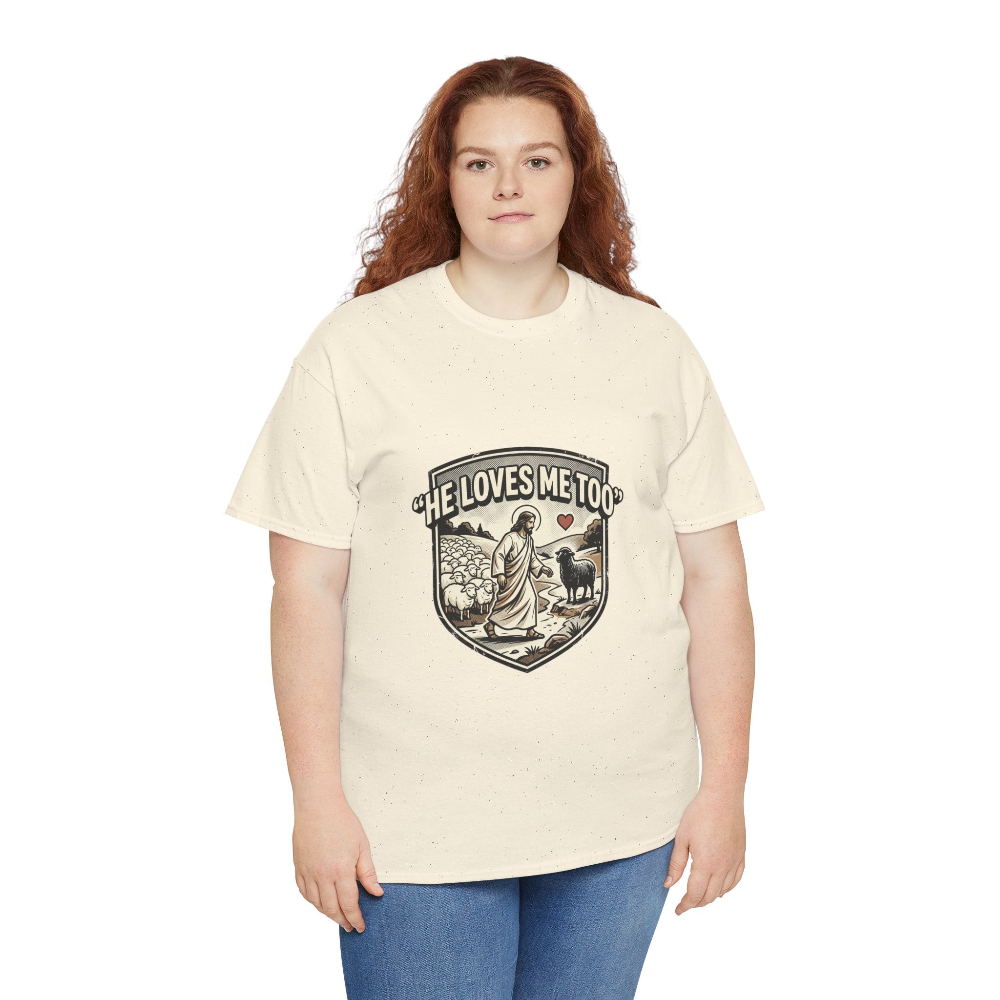 He Loves Me Too T-Shirt — Christian Shepherd & Lamb Faith Tee