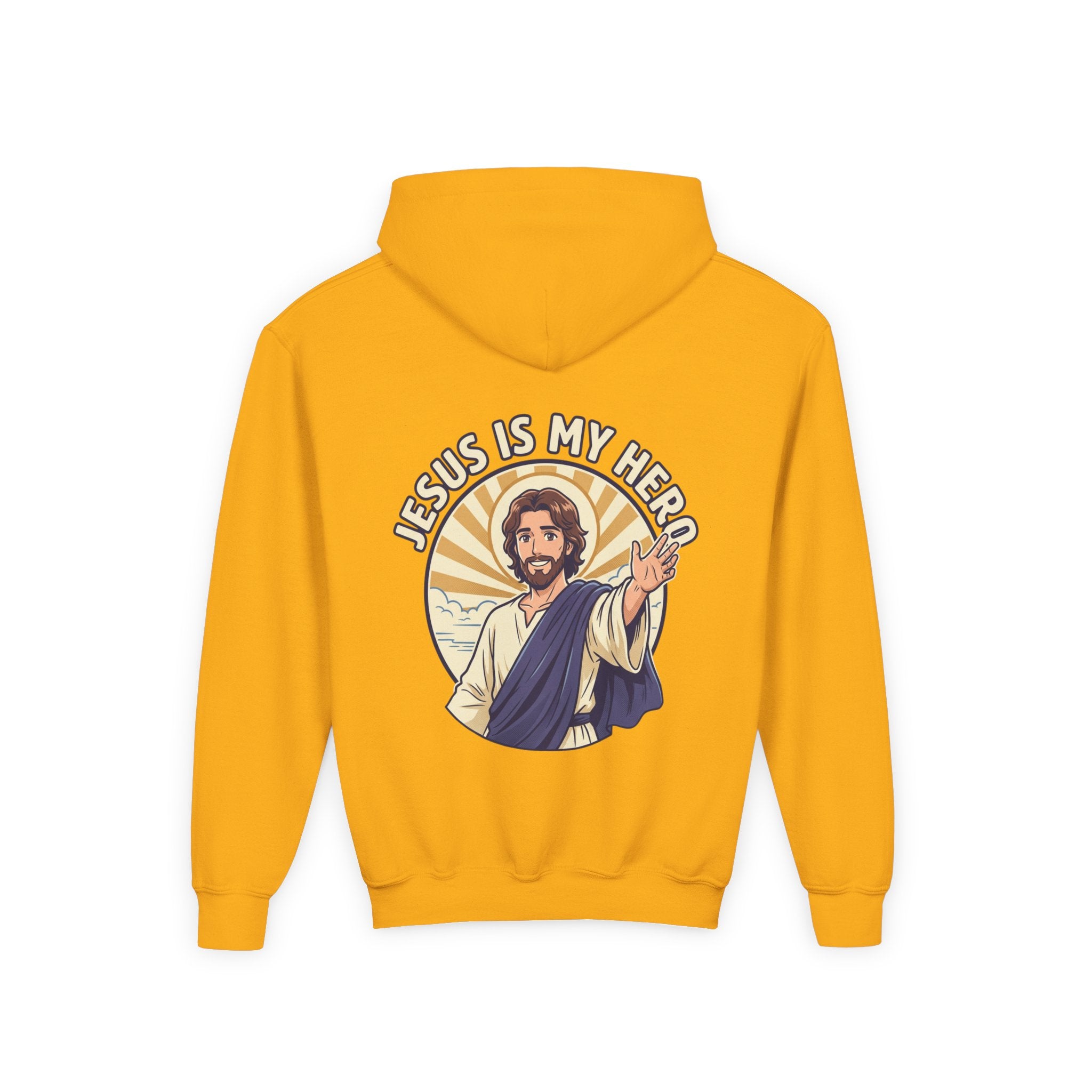 FTF - 'Jesus Is My Hero' Christian Faith Pullover (For The Fathers Logo)