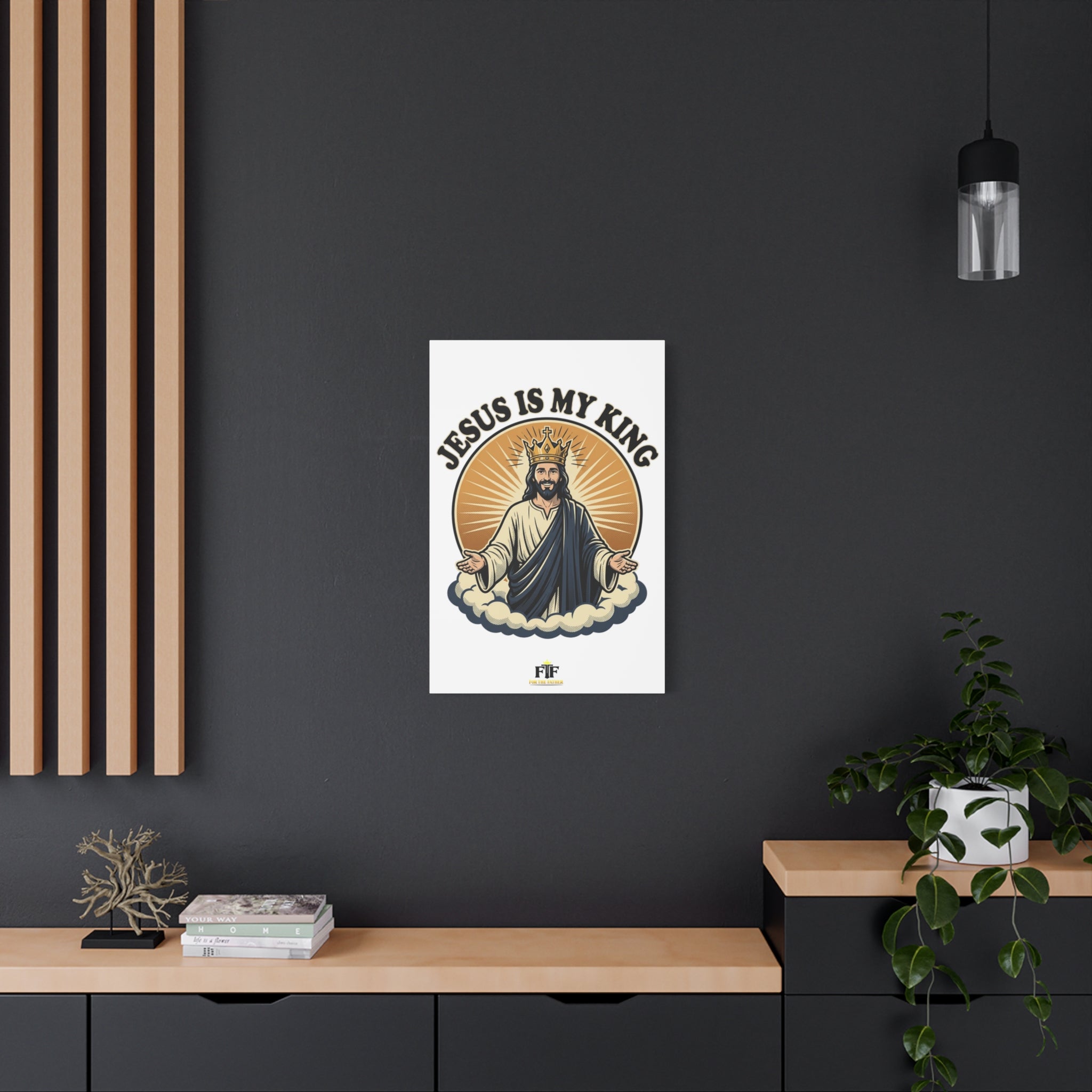 FTF - Jesus Is My King - Canvas (Sizing Options Available)
