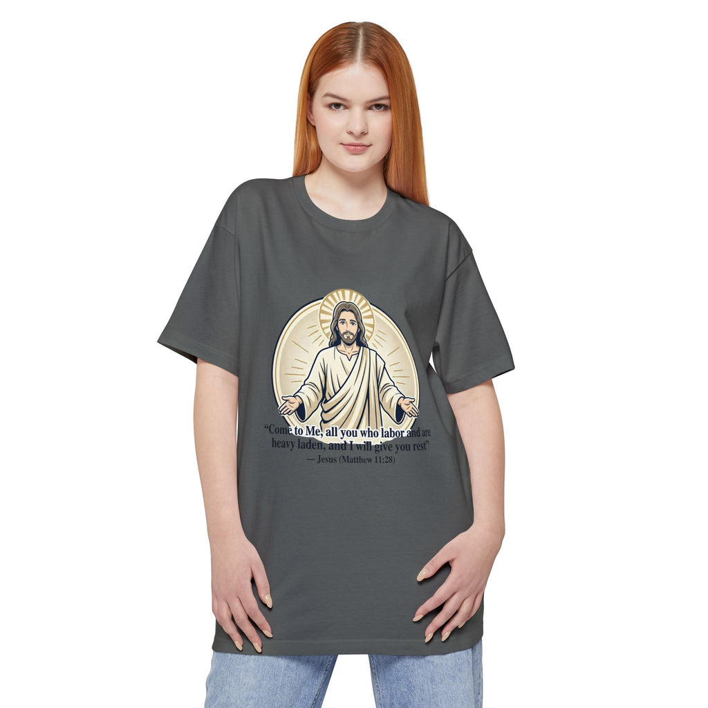 Jesus – Matthew 11:28 (Big & Tall) Christian Faith Tee