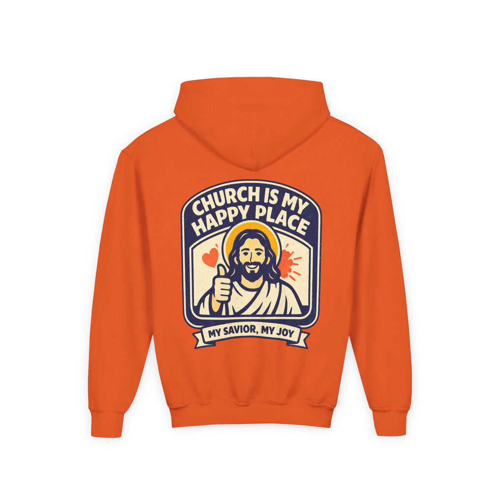 FTF - "Church Is My Happy Place" HTU - Youth Hoodie
