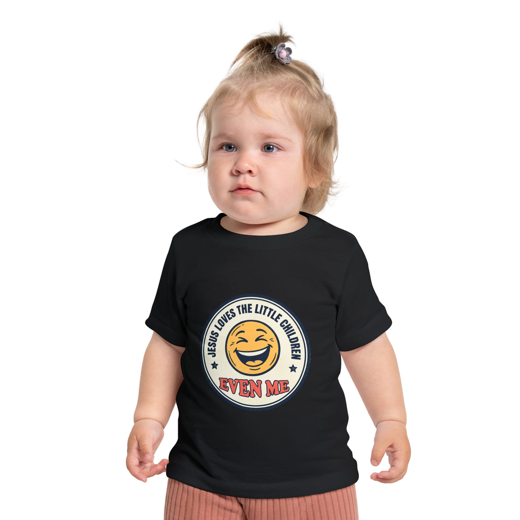 Baby T-Shirt - "Jesus Loves the Little Children Even Me" Smile Graphic