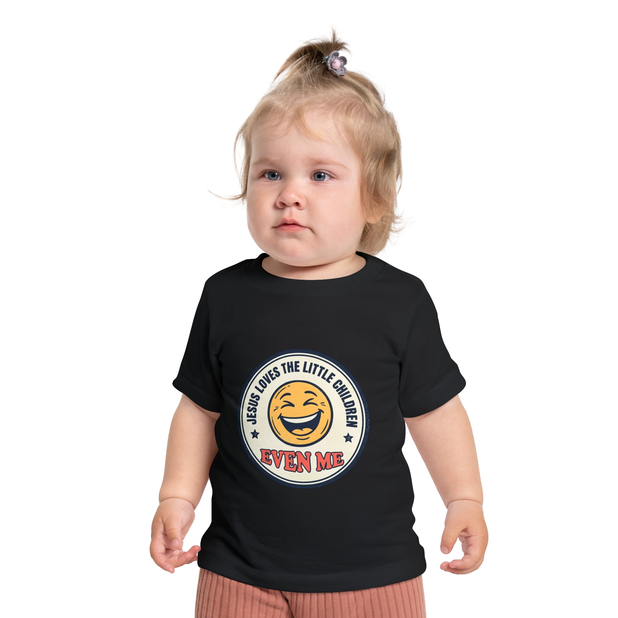 Baby T-Shirt - "Jesus Loves the Little Children Even Me" Smile Graphic