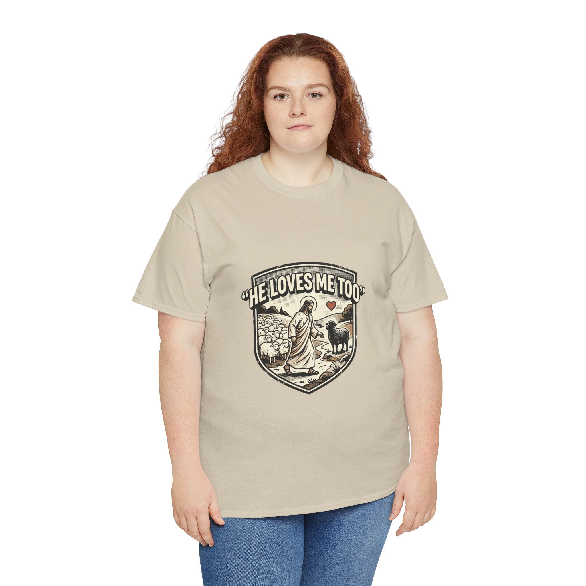 He Loves Me Too T-Shirt — Christian Shepherd & Lamb Faith Tee