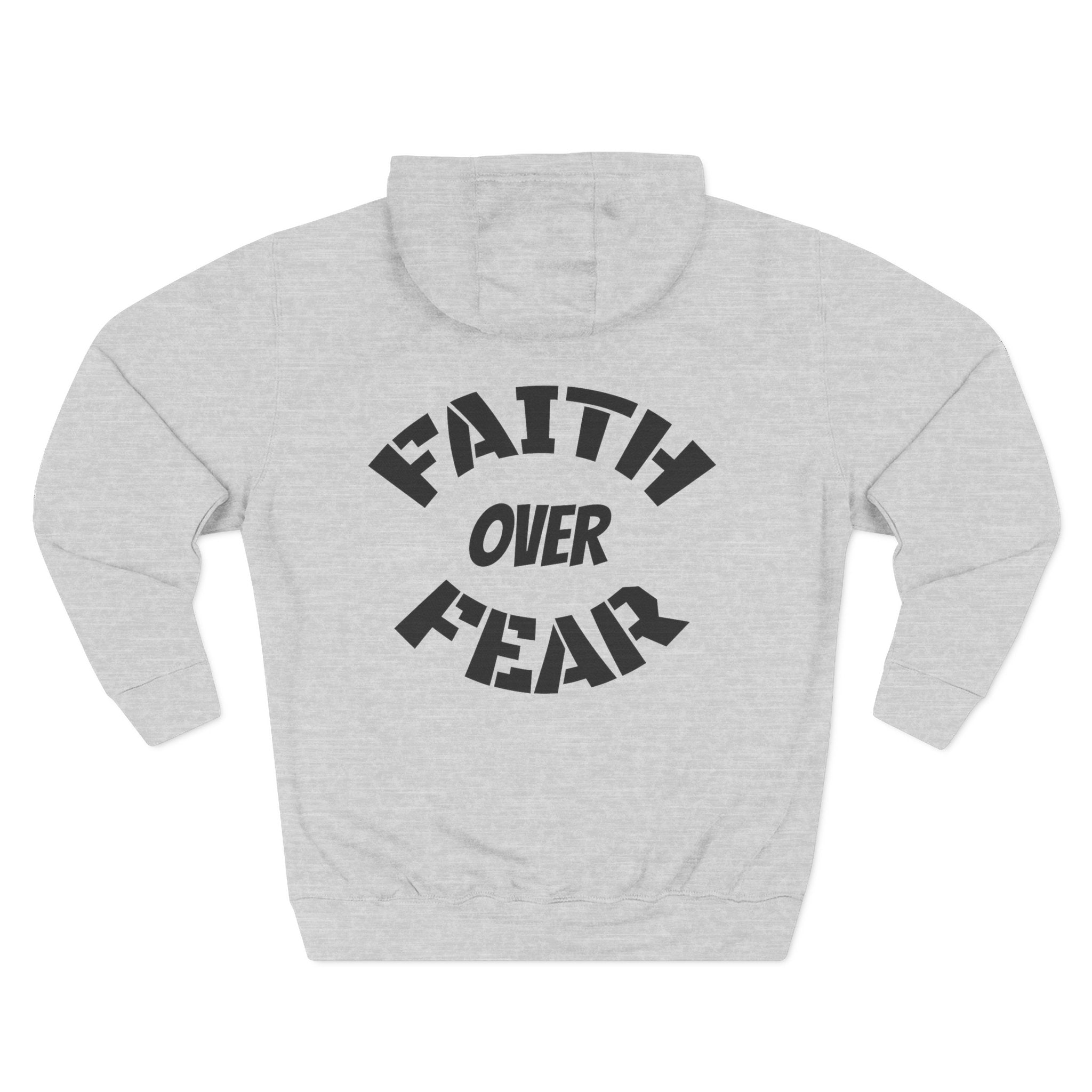 Faith Over Fear Hoodie — "For The Father" Christian Graphic Pullover