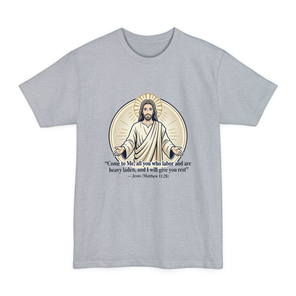 Jesus – Matthew 11:28 (Big & Tall) Christian Faith Tee