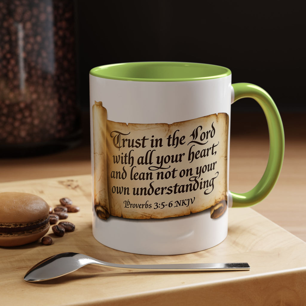 FTF - "Trust In The Lord" Proverbs 3:5 Scroll - Coffee Mug