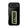 BORNAGAIN vertical logo Phone Case | Black protective tough case