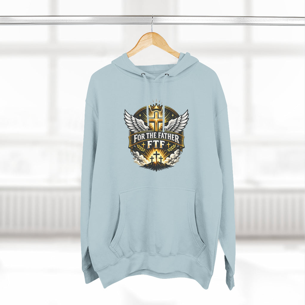 Faith Over Fear Hoodie — "For The Father" Christian Graphic Pullover