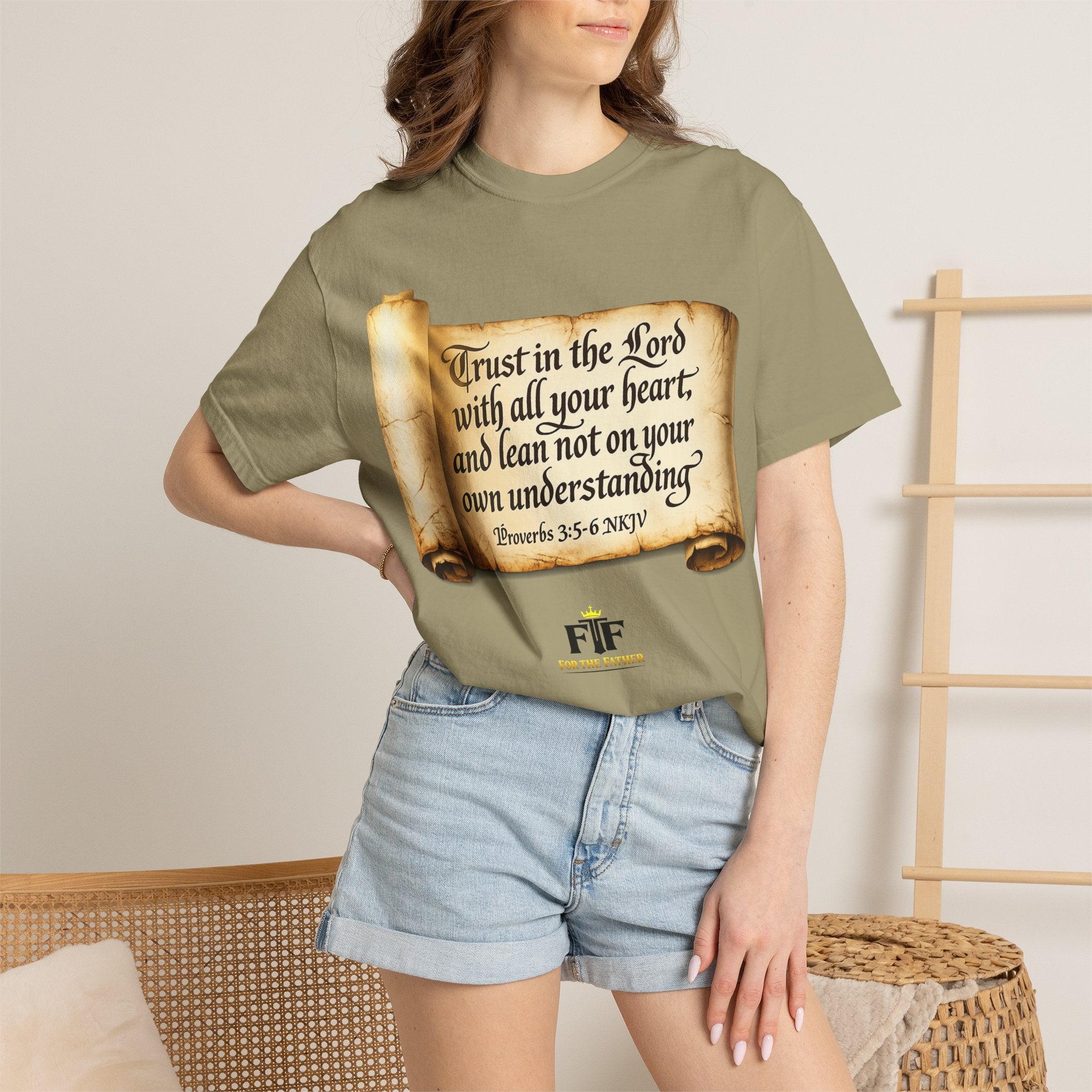 FTF - "Trust In The Lord" Proverbs 3:5 Scroll  - T-shirt
