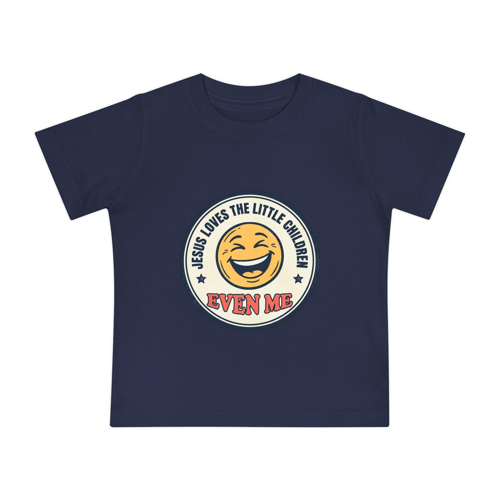 Baby T-Shirt - "Jesus Loves the Little Children Even Me" Smile Graphic