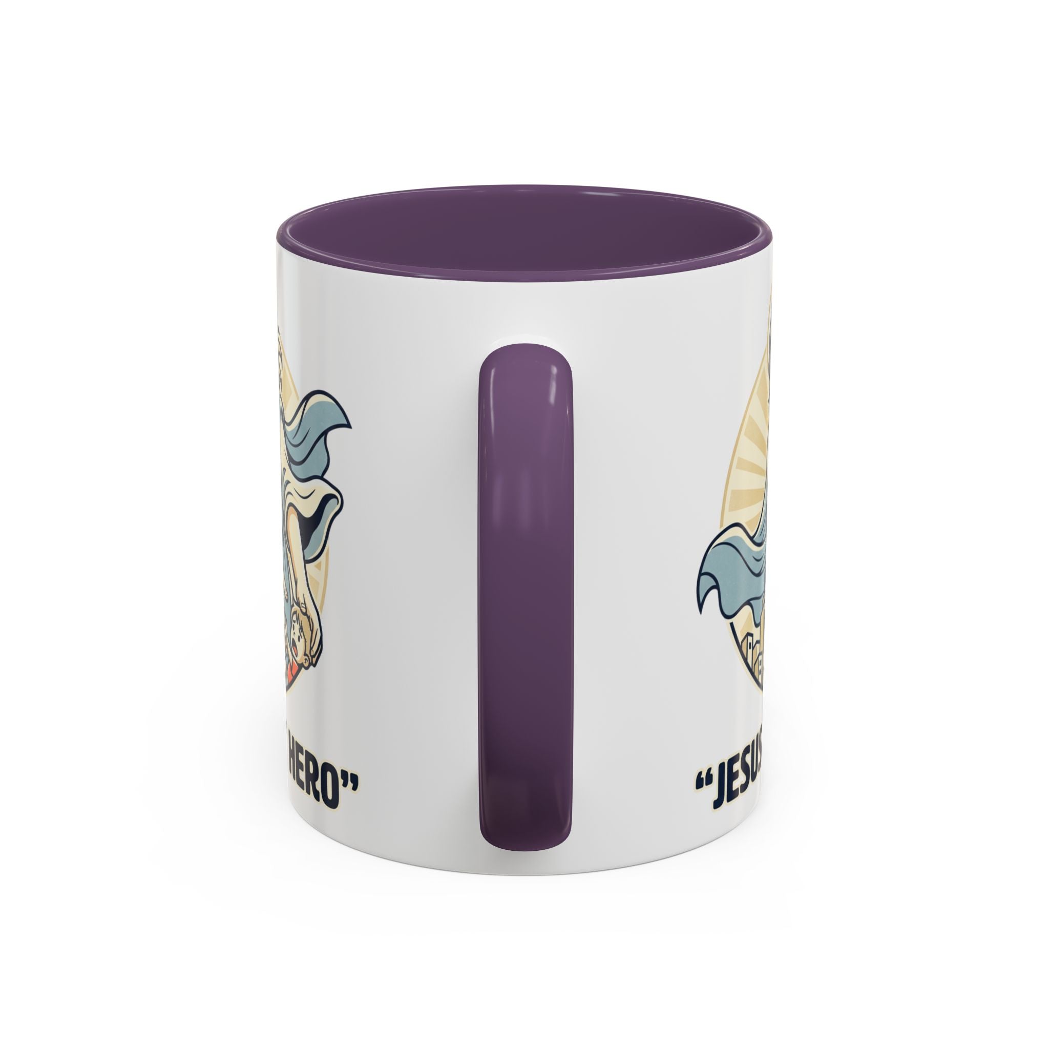 Jesus is my Hero - Accent Coffee Mug (11, 15oz)