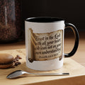 Proverbs 3:5-6 Scroll Accent Coffee Mug — Trust in the Lord Scripture Mug
